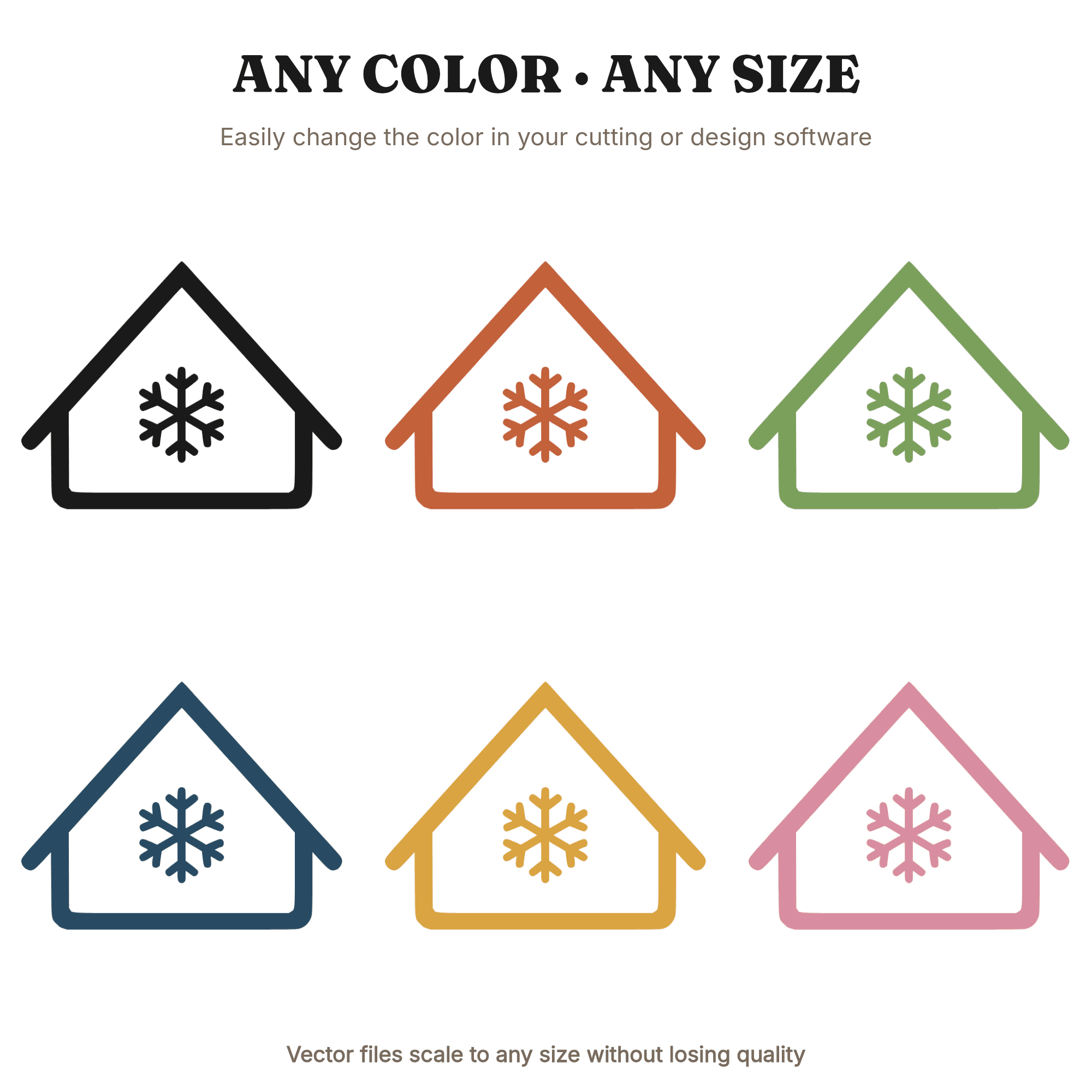 Nordic Gingerbread House Birds Eye View SVG PNG, Geometric Roof Snowflake Christmas Baking Cut File, view 2
