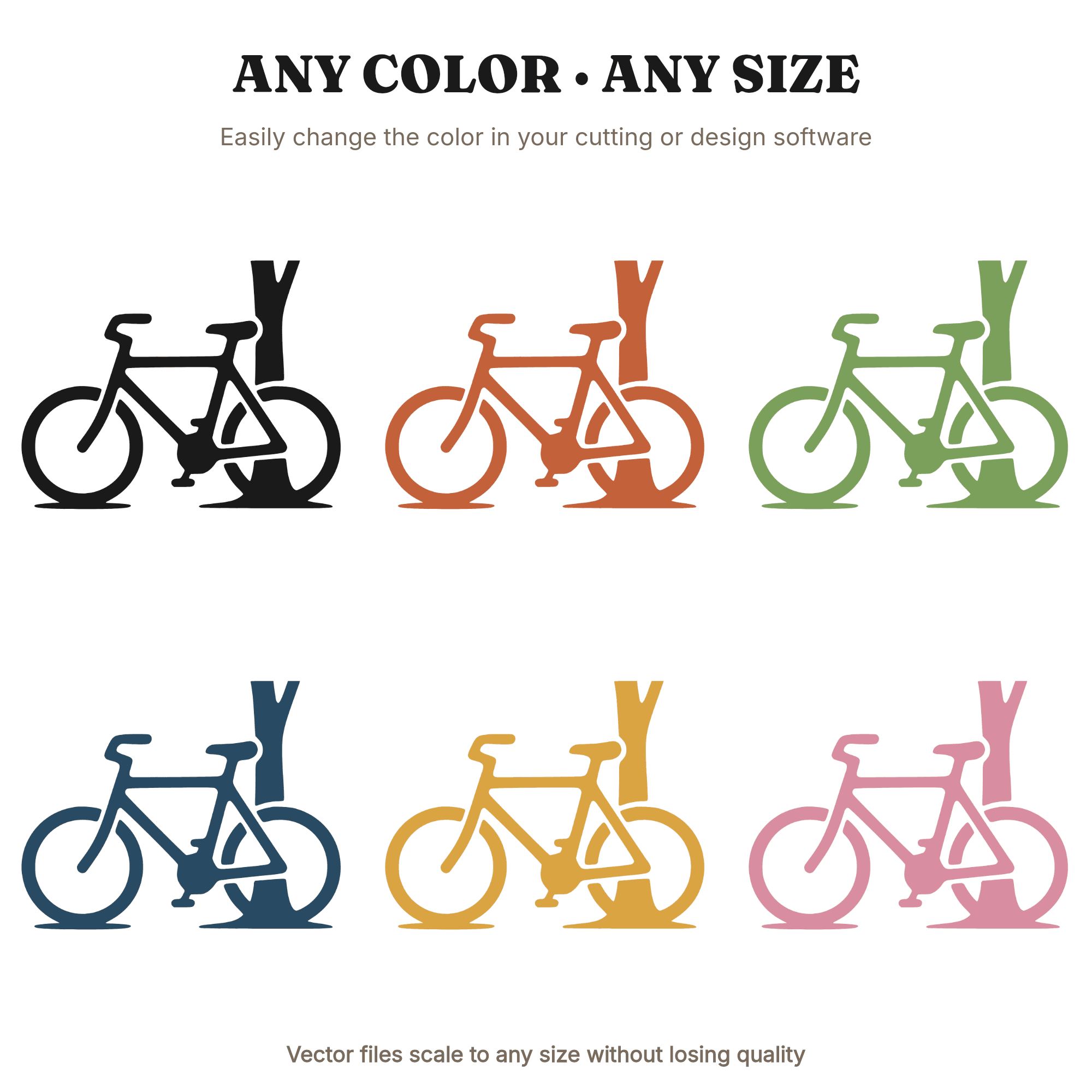 Fresh Start Bicycle Adventure Silhouette SVG PNG Fluid Blob Abstract Cut File for Fitness, view 2