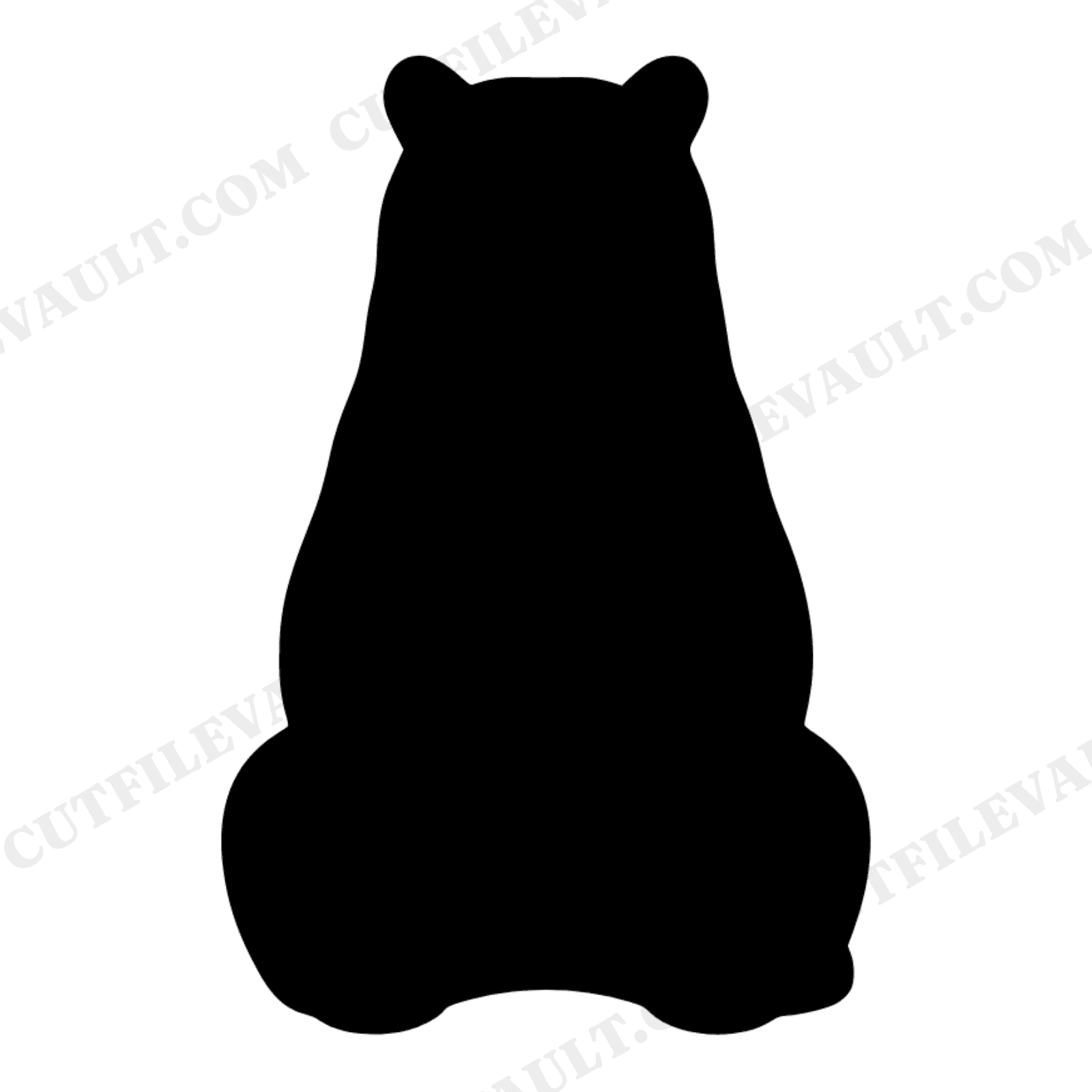New Year Bear SVG, Boho Mountain Sunrise PNG, Mid Century Geometric Bear Cut File for Vinyl, view 1