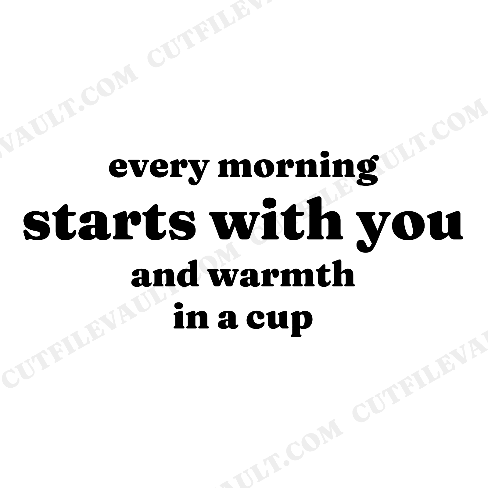 Morning Cup with Mom Mothers Day Kitchen Sign SVG PNG, Teacup with Floral Steam Swirls Cut File, view 1