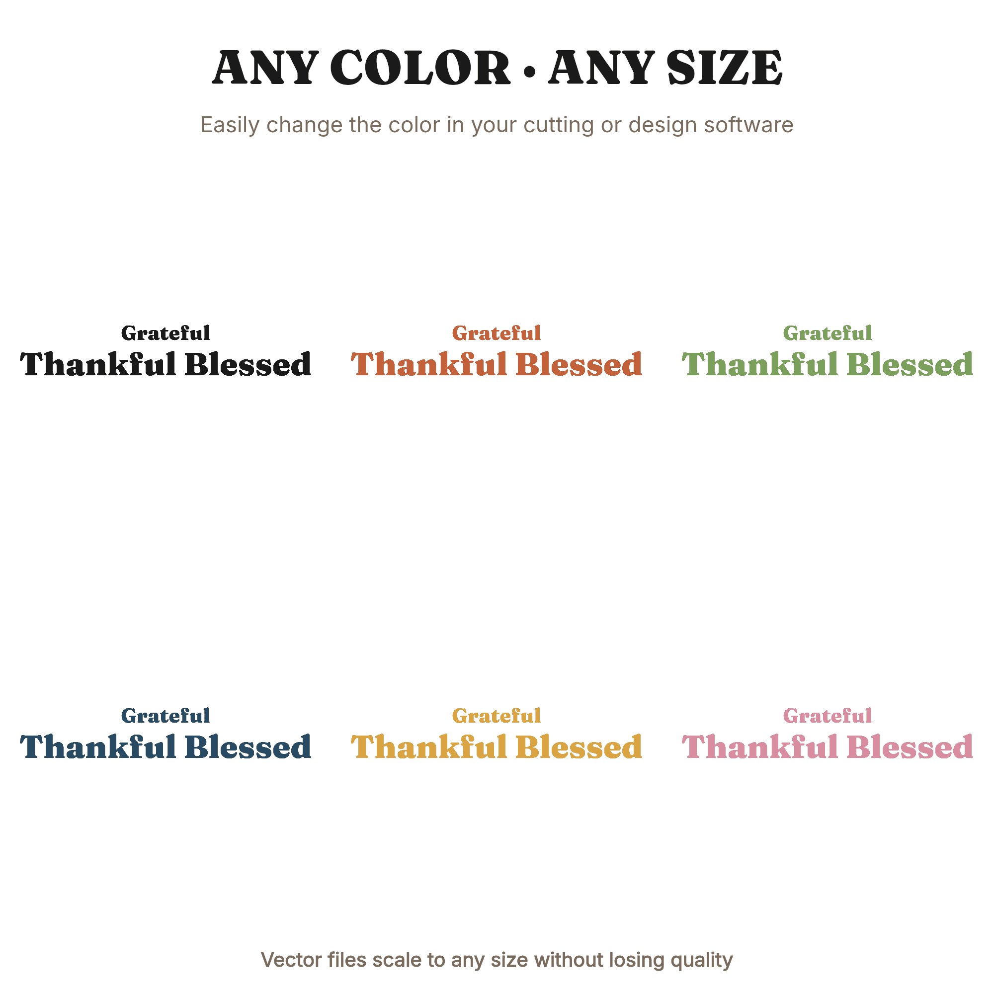 Grateful Thankful Blessed SVG PNG Thanksgiving Wax Seal Farmhouse Decor Sign Cut File, view 2