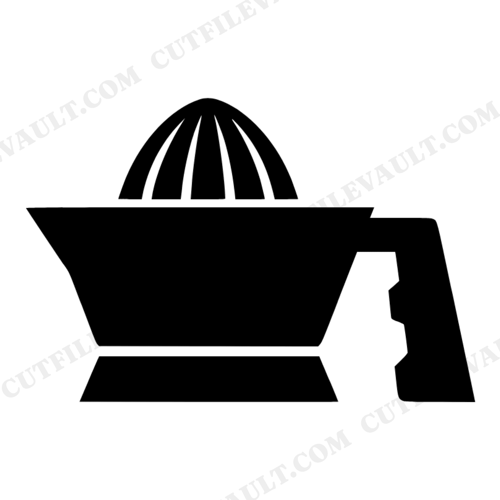 Art Deco Citrus Reamer SVG PNG Vintage Kitchen Tool Cut File Retro Lemonade Summer Silhouette, view 1