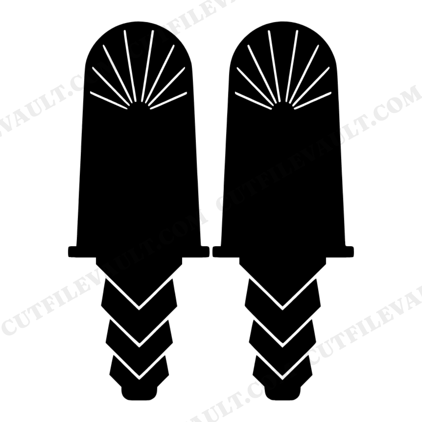 Art Deco Popsicle Mold SVG PNG Split View Geometric Ice Cream Cut File for Cricut Silhouette, view 1