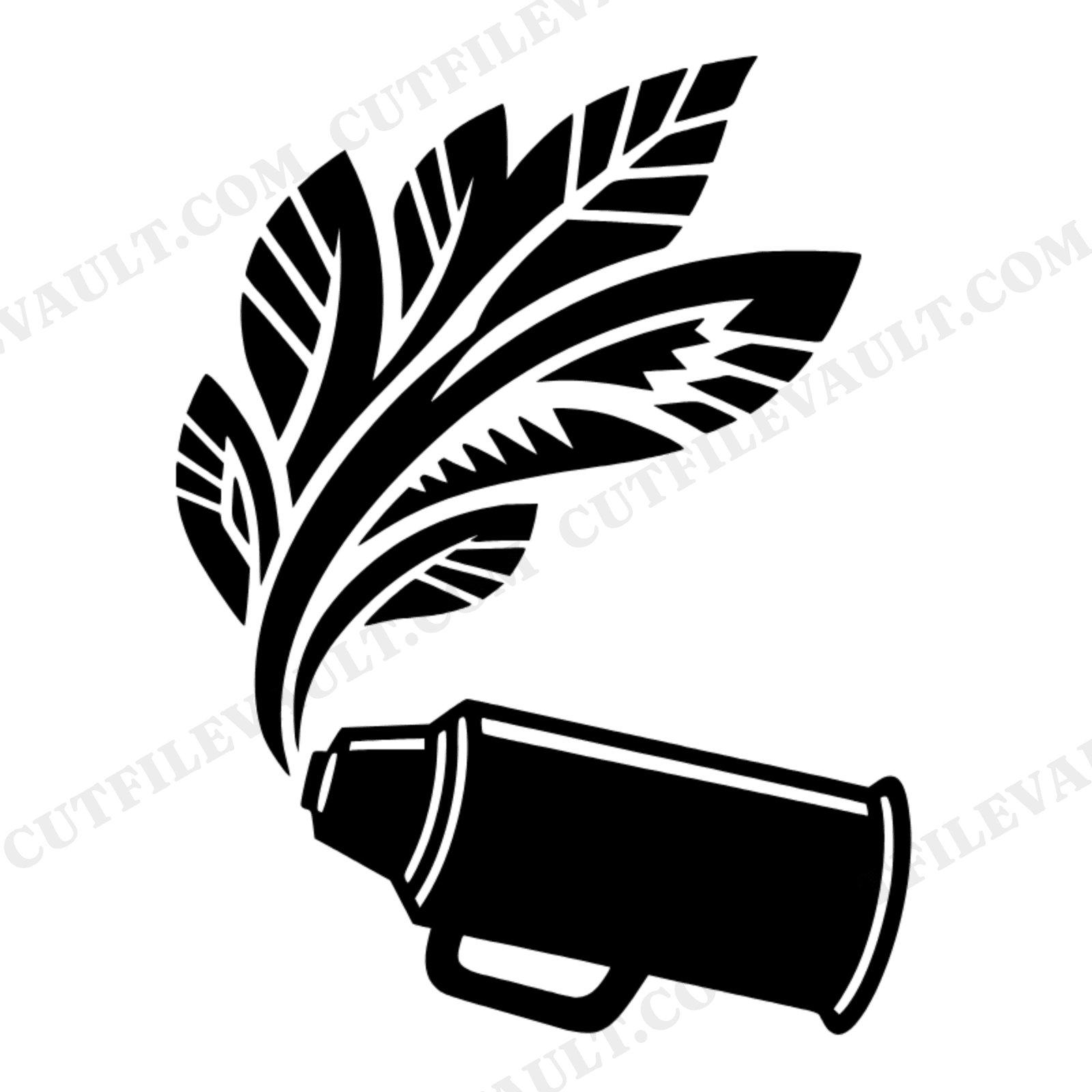 Art Deco Thermos SVG PNG, Vintage Coffee Jug with Steam Swirls, Autumn Fall Layered Cut File, view 1