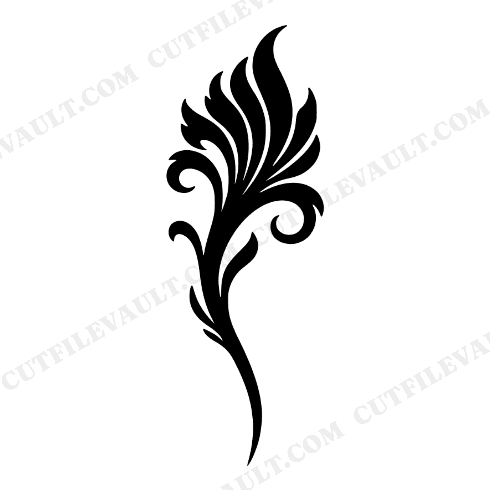 Art Nouveau Sparkler Smoke Trail SVG PNG, Independence Day Fourth of July Cut File, Boho Patriotic Decor, view 1