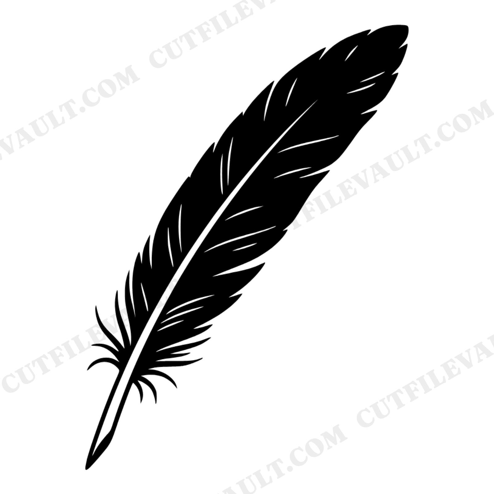 Autumn Equinox Owl Feather Quill SVG PNG, Cottagecore Floral Cut File, Mystical September 22 Design, view 1