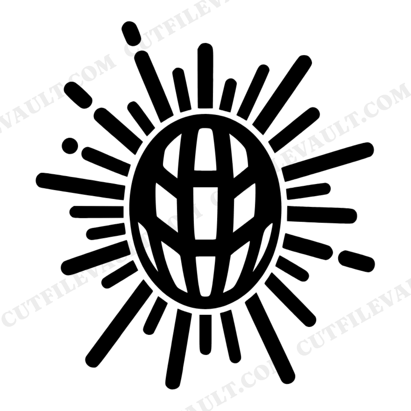 Bike Helmet Y2K Speed Lines SVG PNG, Retro Cycling Motion Cut File, Bike to Work Day Design, view 1