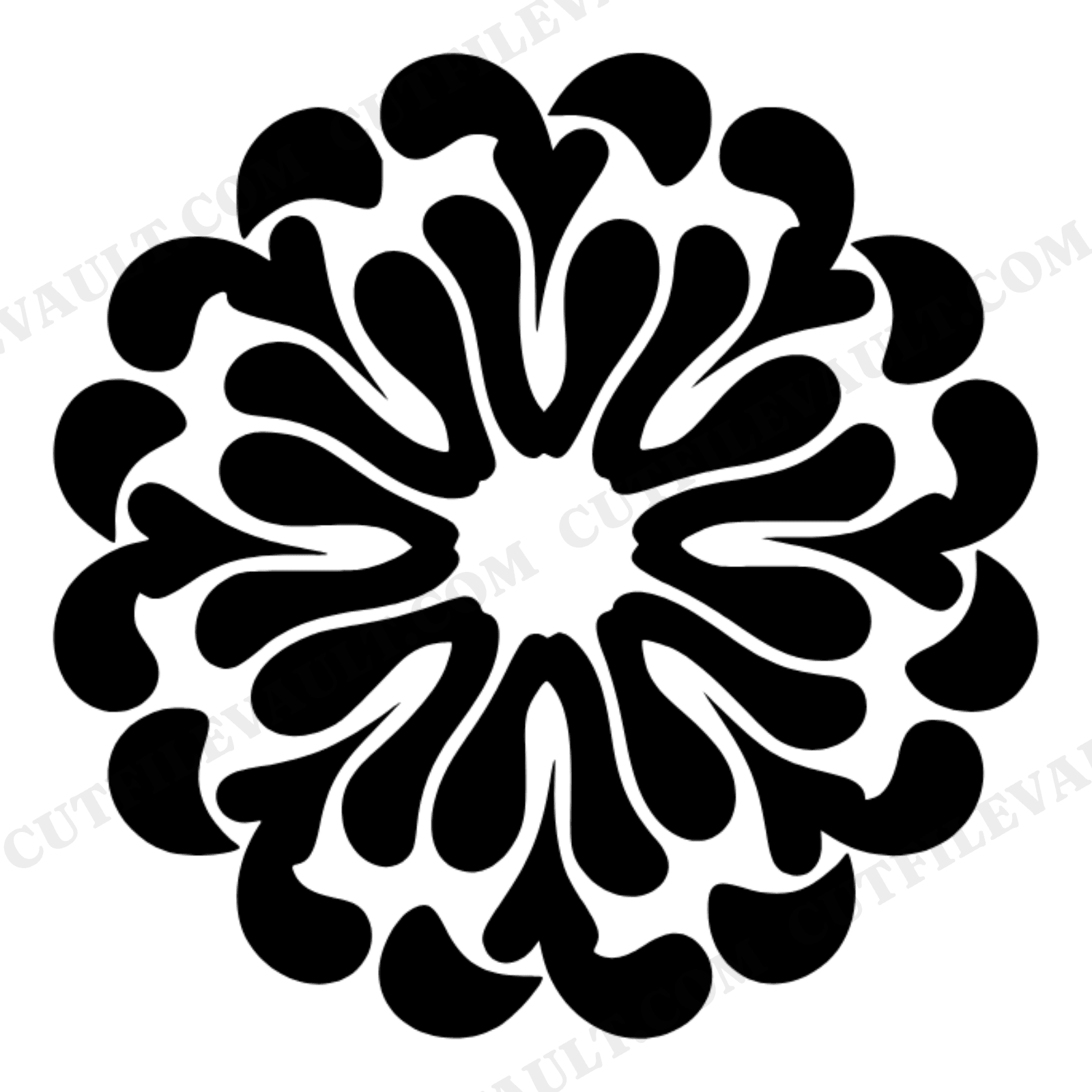 Blooming Book Mandala SVG PNG, Open Book Flower Radial Symmetry Cut File for Cricut Silhouette, view 1