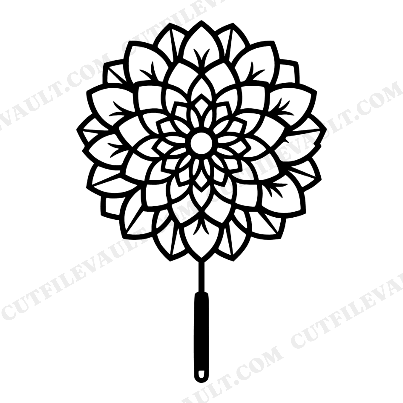 Celestial Whisk Mandala SVG PNG, Kitchen Witch Cheesecake Day Cut File, Mystical Baking Design, view 1