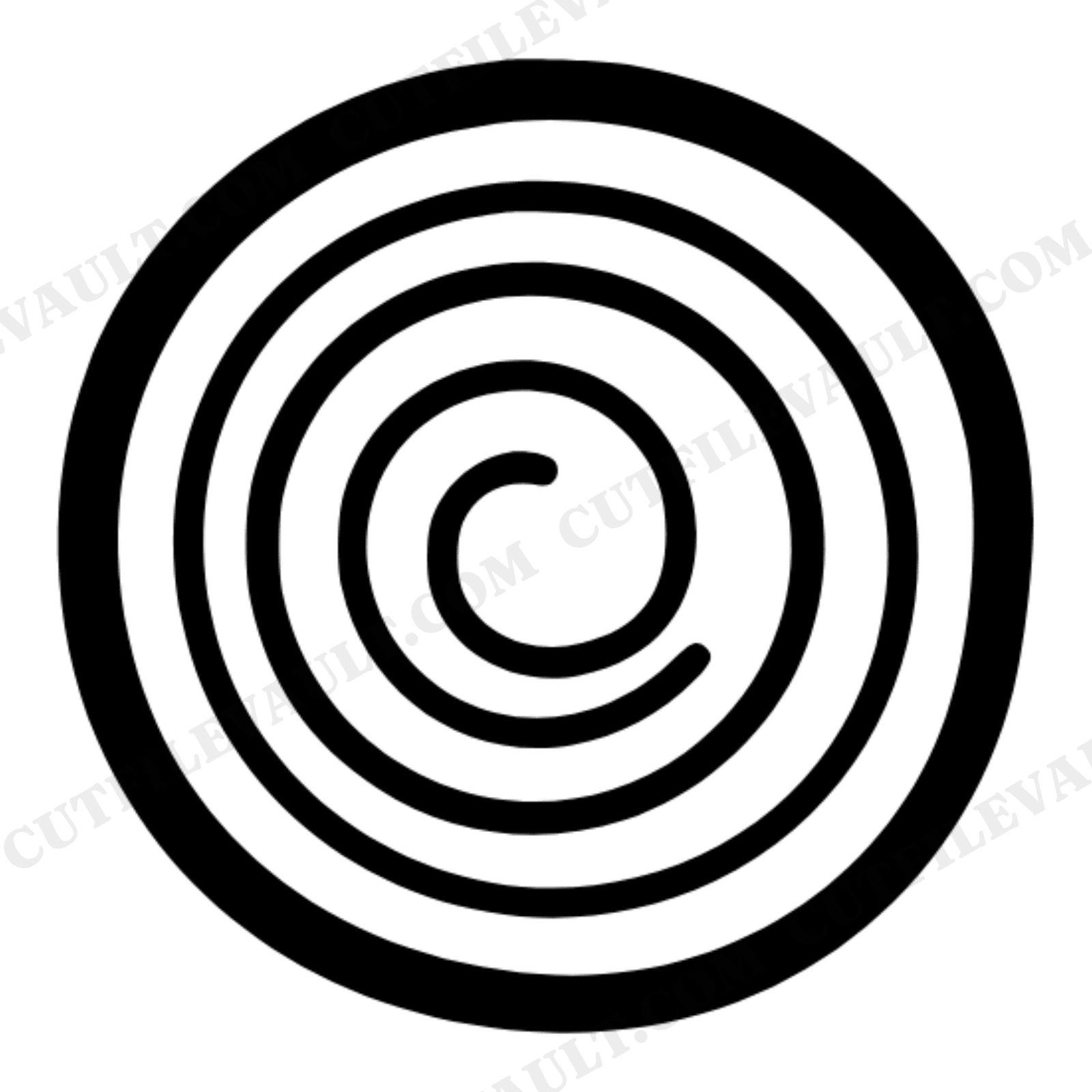 Cinnamon Roll SVG Botanical Herbarium Spiral Cut File PNG Cottagecore Kitchen Bakery Decor, view 1