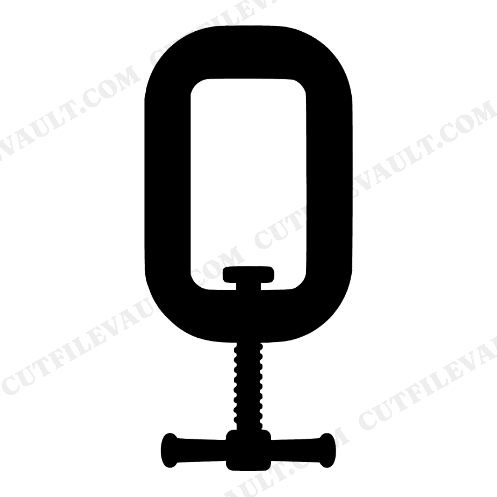 Craftsman C Clamp SVG PNG Labor Day Silhouette Cut File Tool Builder Maker Trades Design, view 1