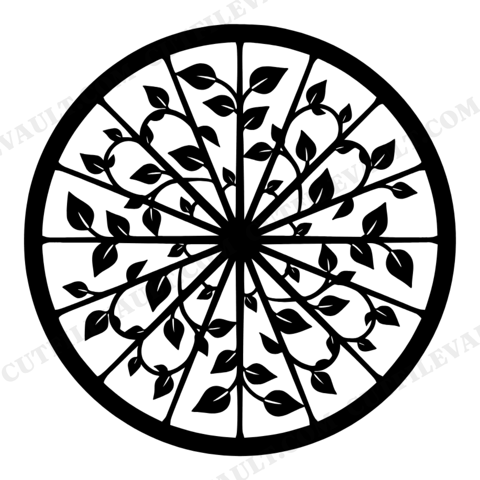 Earth Day Bicycle Wheel Mandala SVG PNG, Retro 70s Eco Bike Cut File, Sustainable Transport Clipart, view 1