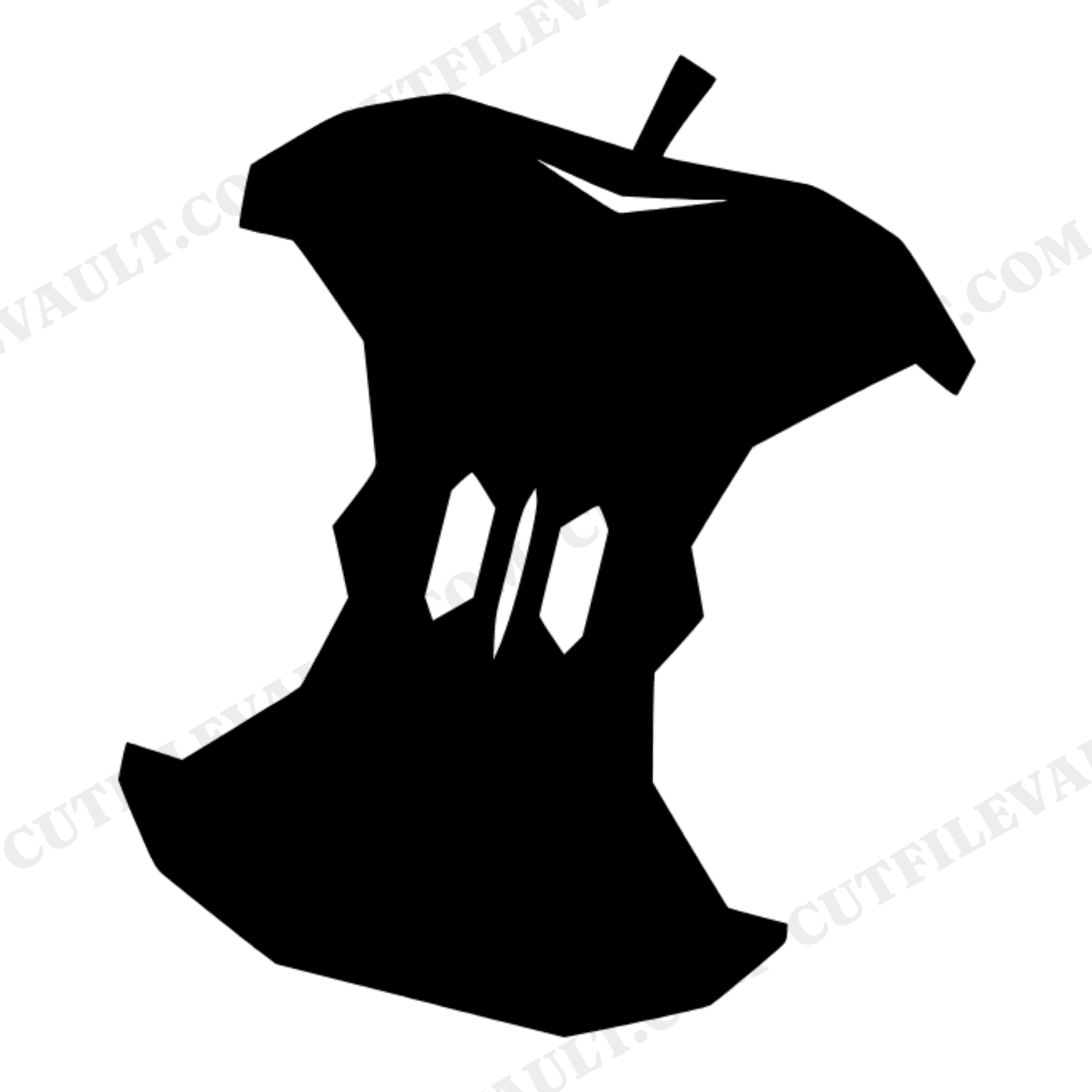 Eaten Apple Core SVG PNG Back to School Teacher Shirt Design Cut File Funny Classroom Gift, view 1