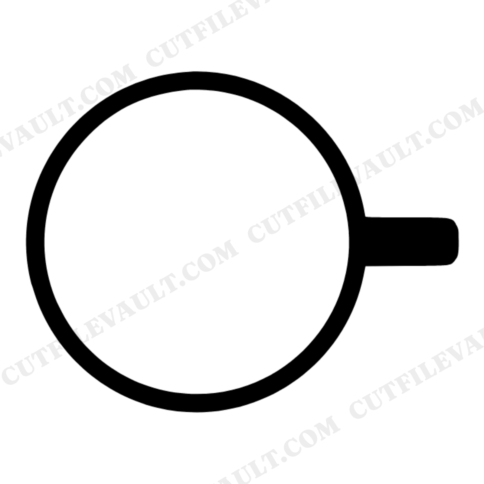 Father's Day Coffee Mug SVG PNG Overhead View Dad Morning Coffee Cup Cut File Scandinavian Line Art, view 1