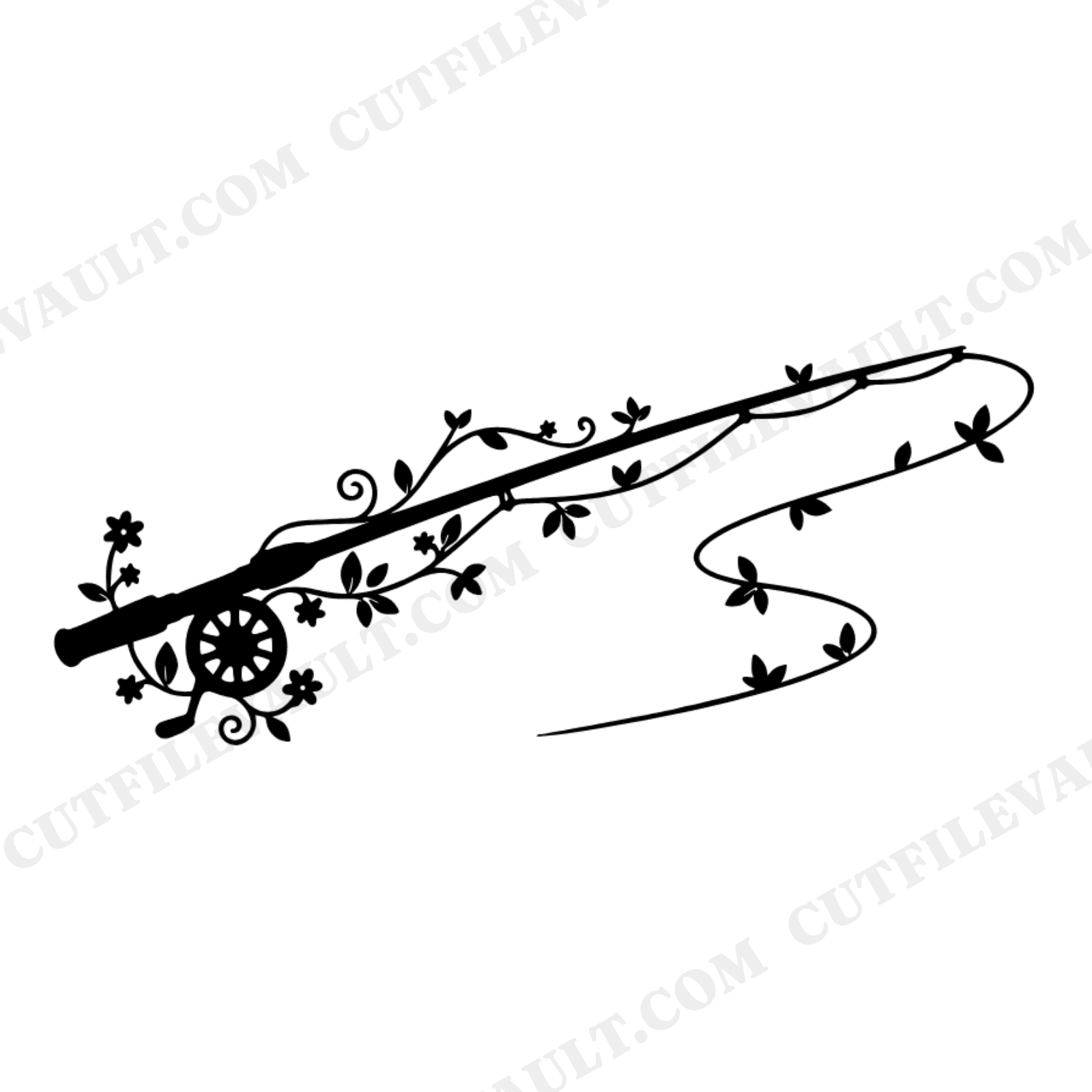 Fishing Rod SVG PNG, Vintage Father's Day Fishing Line Cast Arc, Dad Fisherman Cut File Silhouette, view 1