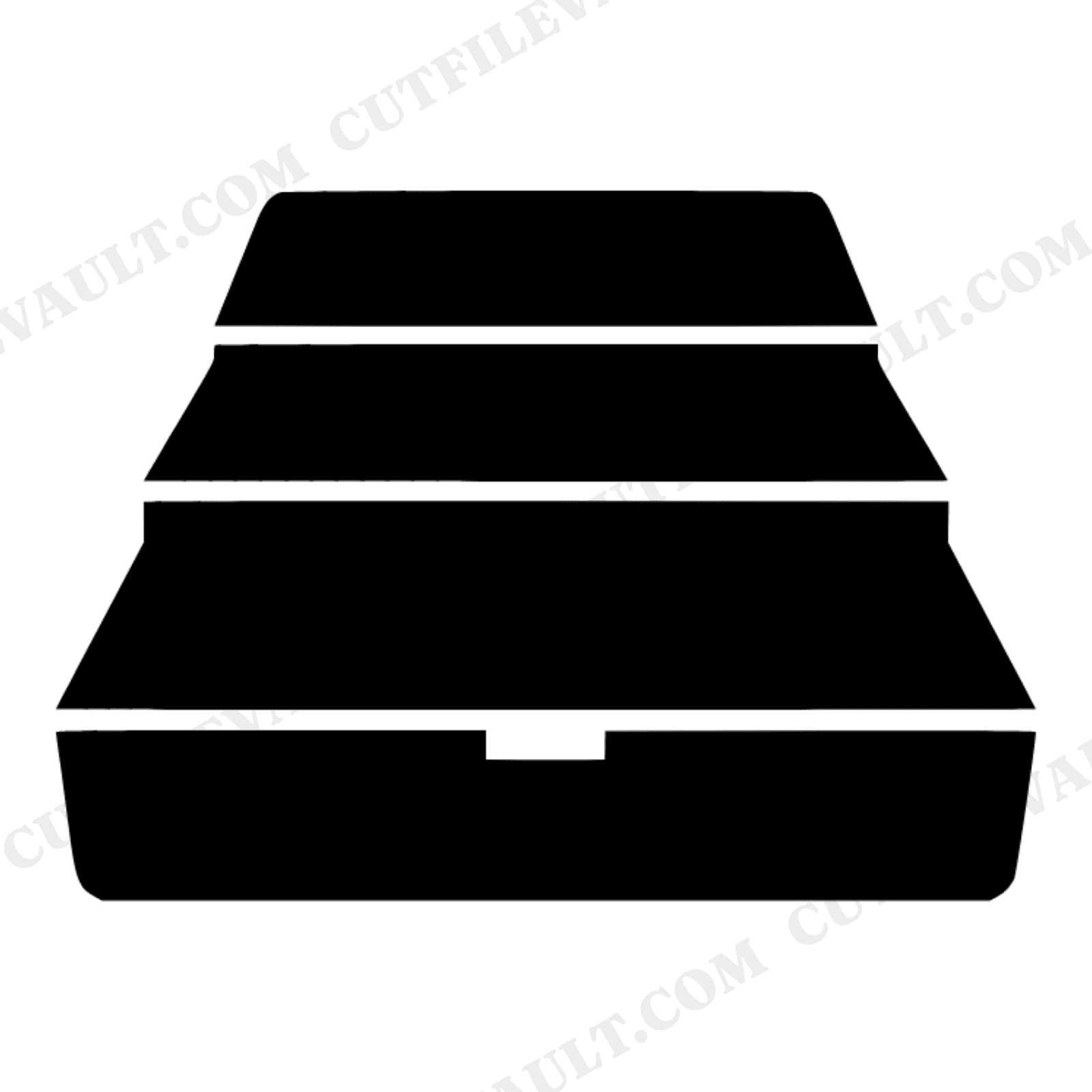 Fishing Tackle Box SVG PNG, Open Toolbox Silhouette Cut File, Father's Day SVG, Dad Gift Decal, view 1