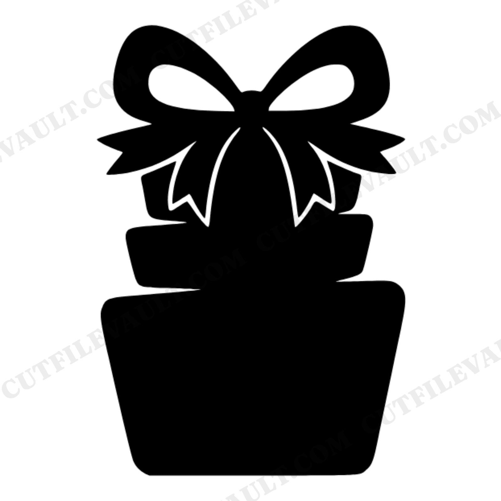 Folk Art Gift Boxes SVG PNG, Stacked Presents with Bow Cut File, Bridal Shower Invitation Clipart, view 1