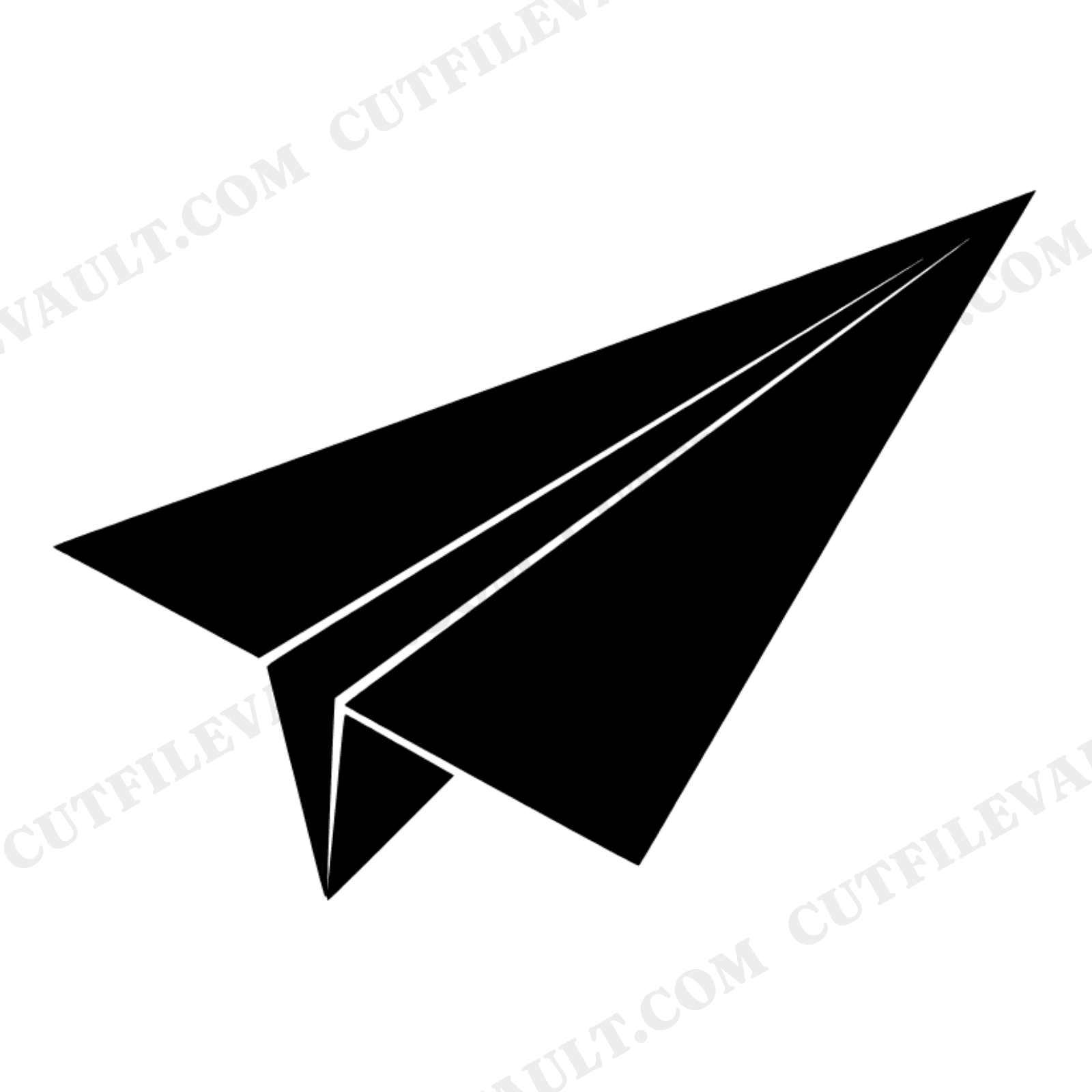 Freedom Flight Paper Airplane SVG PNG, Fourth of July Cut File, Mid-Century Minimal Patriotic Design, view 1
