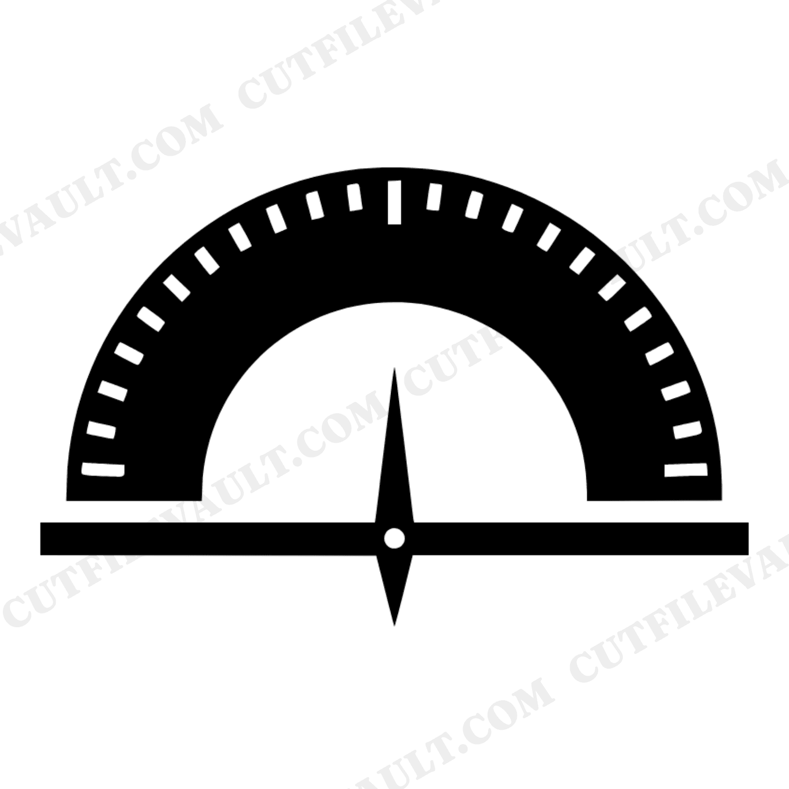 Geometric Protractor SVG PNG, Compass Math Tool Cut File, Back to School Teacher Clipart Design, view 1