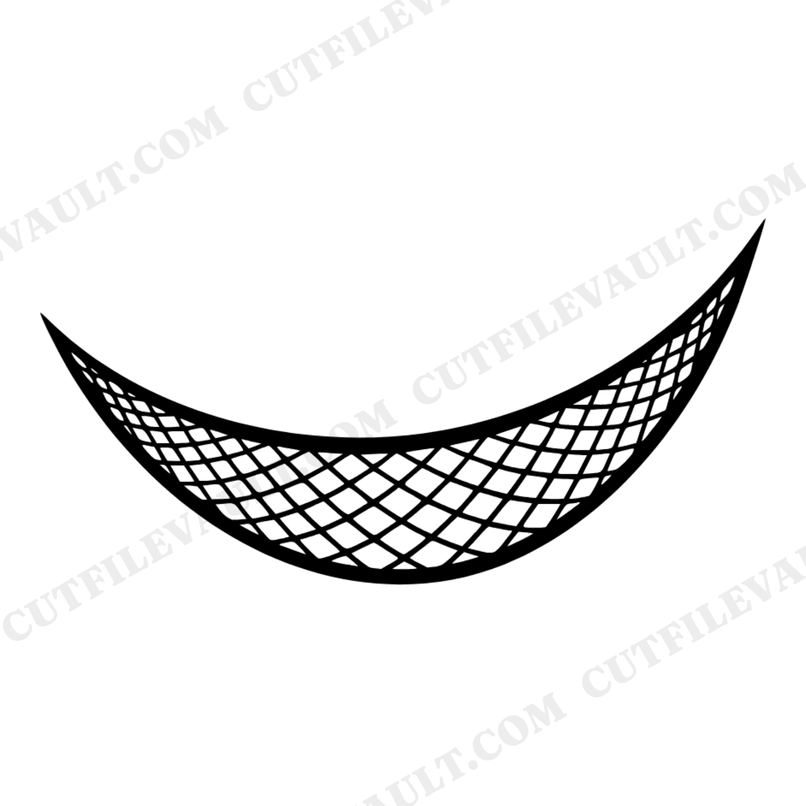 Hammock Day SVG PNG Diamond Netting Silhouette Cut File for Cricut National Hammock Day Design, view 1