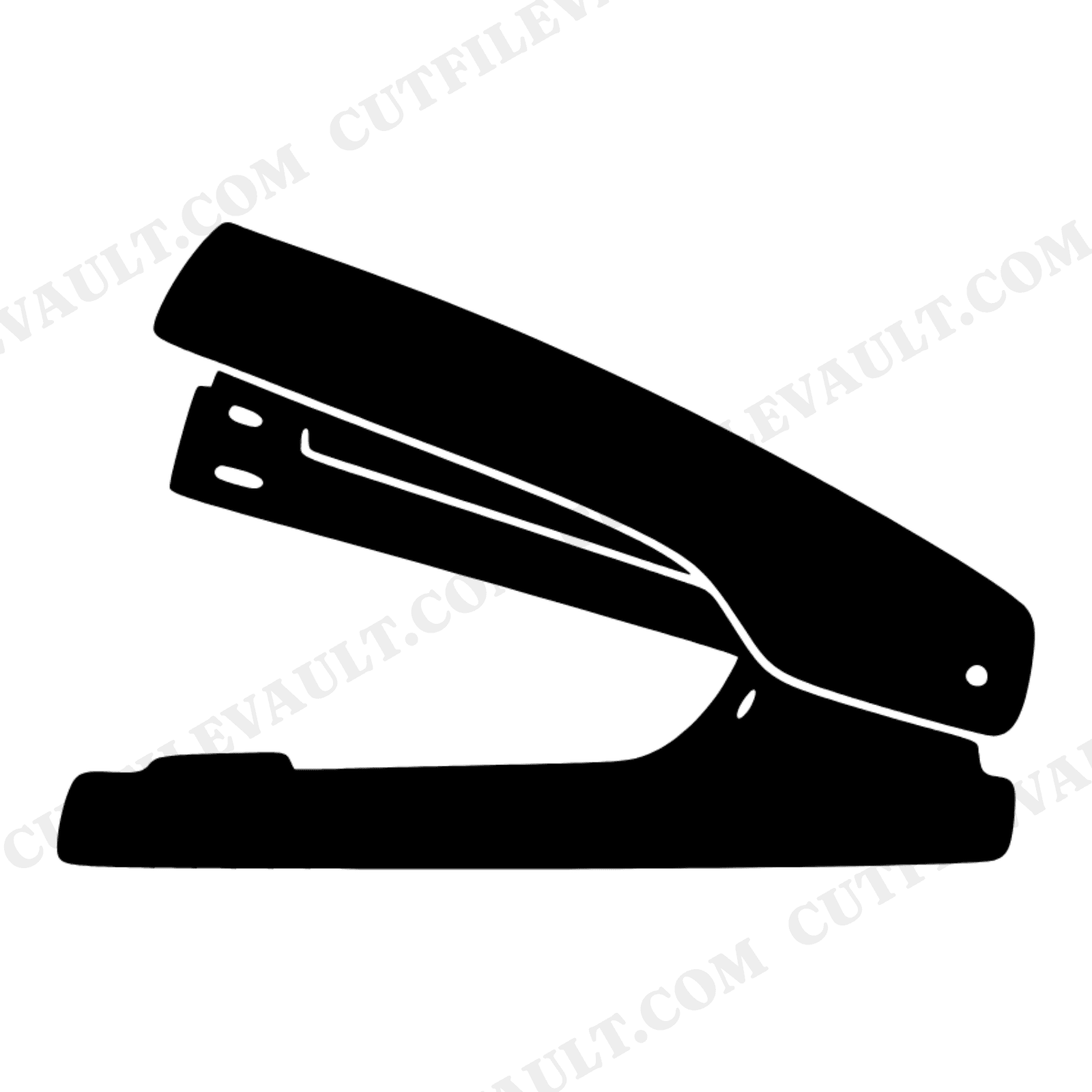 Hand Drawn Stapler SVG PNG, Open Stapler Top View, Back to School SVG, Classroom Stationery Cut File, view 1