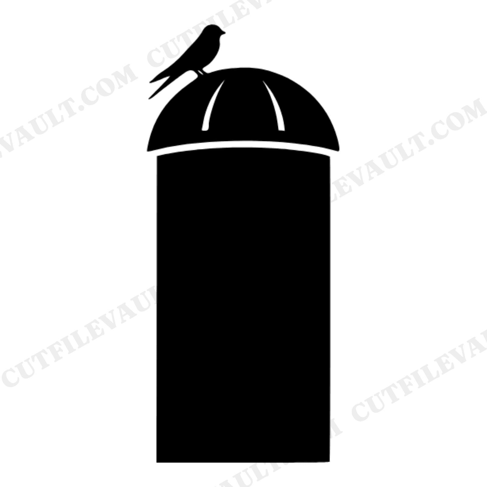 Harvest Silo SVG PNG Cut File, Barn Swallow Silhouette, Vintage Botanical Fall Autumn Farm Design, view 1