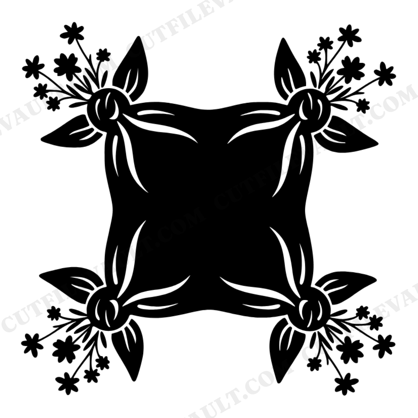 Hobo Bundle Bandana SVG PNG, Cottagecore Wildflower Bandana Cut File, Labor Day Vintage Design, view 1