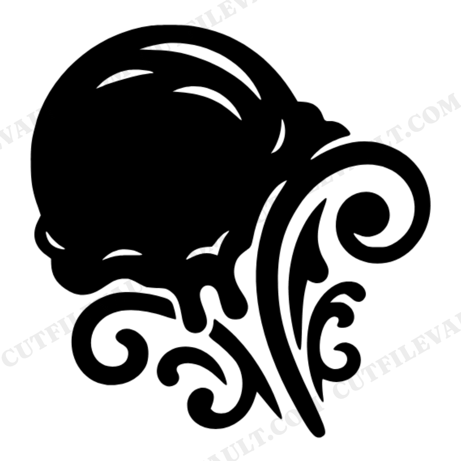 Ice Cream Scoop SVG PNG, Summer Ice Cream Cut File, Scandinavian Line Art, National Ice Cream Day, view 1