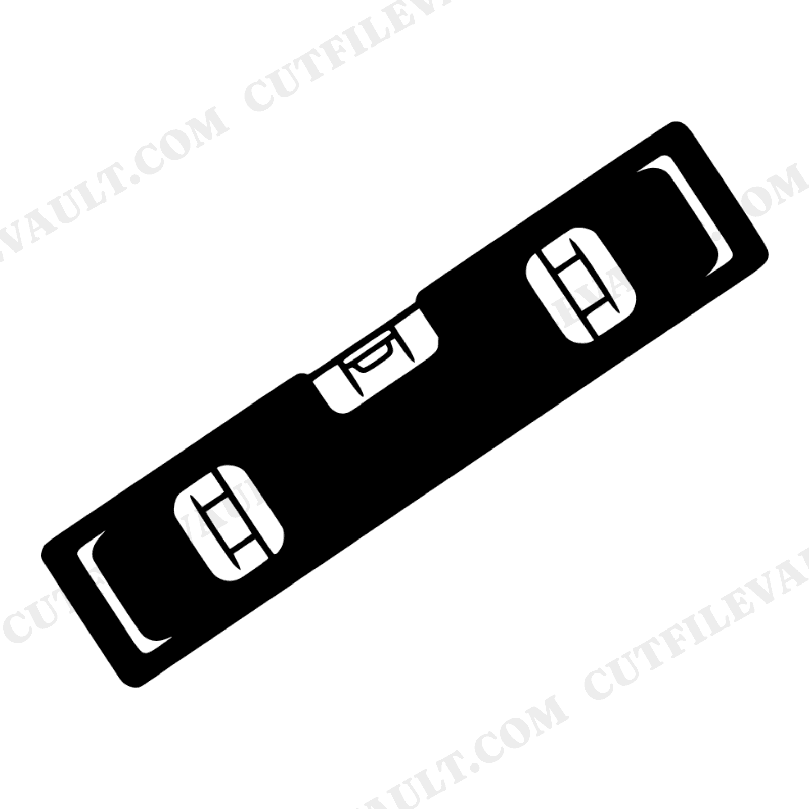 Labor Day Carpenter Level SVG PNG, Diagonal Tool Silhouette Cut File, Skilled Trades Craft Design, view 1