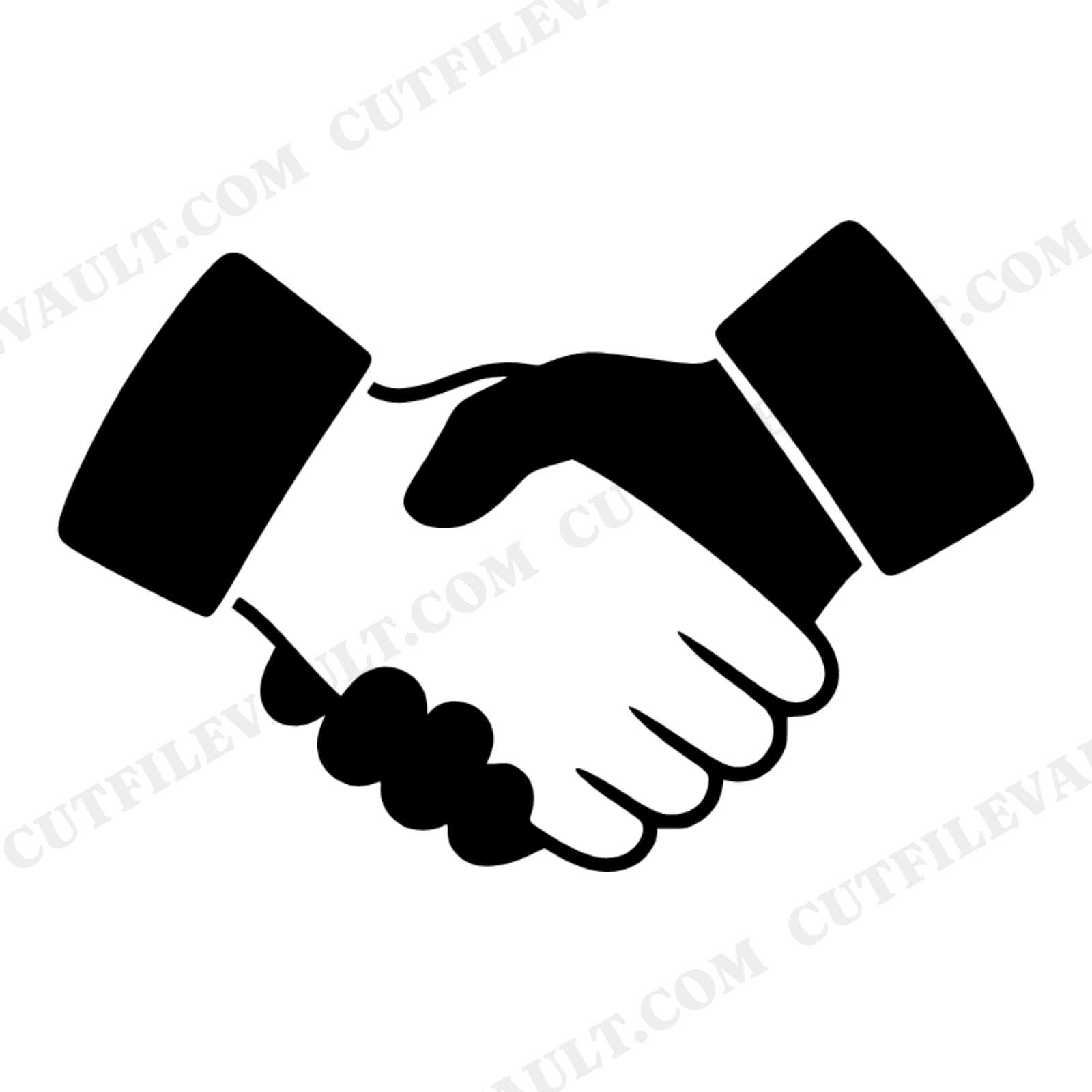Labor Day Handshake Work Gloves SVG PNG, Solidarity Abstract Design, Union Worker Craftsmanship Cut File, view 1