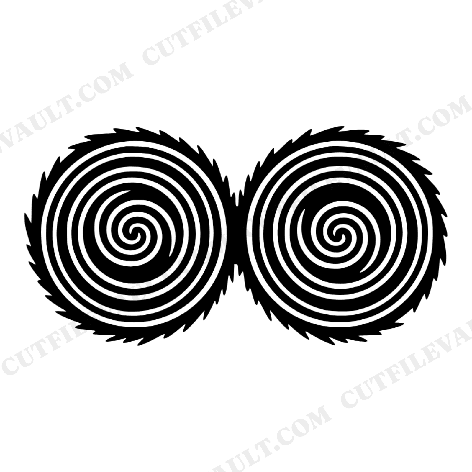 Labor Day Hay Bales SVG PNG, Overhead Truck Bed View, Art Deco Geometric Farm Harvest Cut File, view 1