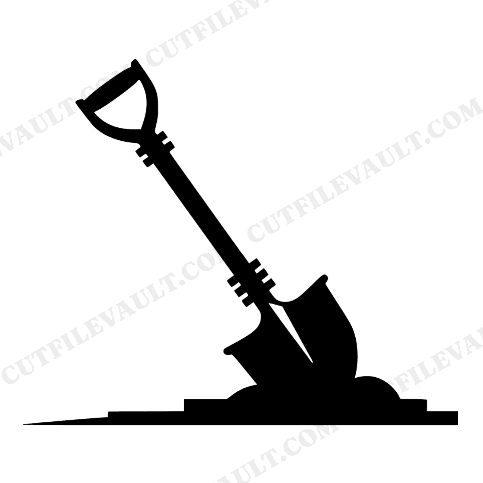 Labor Day Shovel SVG PNG Art Deco Silhouette Cut File Tribute Worker Tool Patriotic America Builder, view 1
