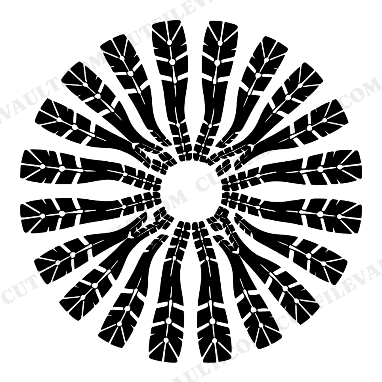 Labor Day Work Boot Tread Mandala SVG PNG, Blue Collar Worker Cut File, Union Pride Design, view 1