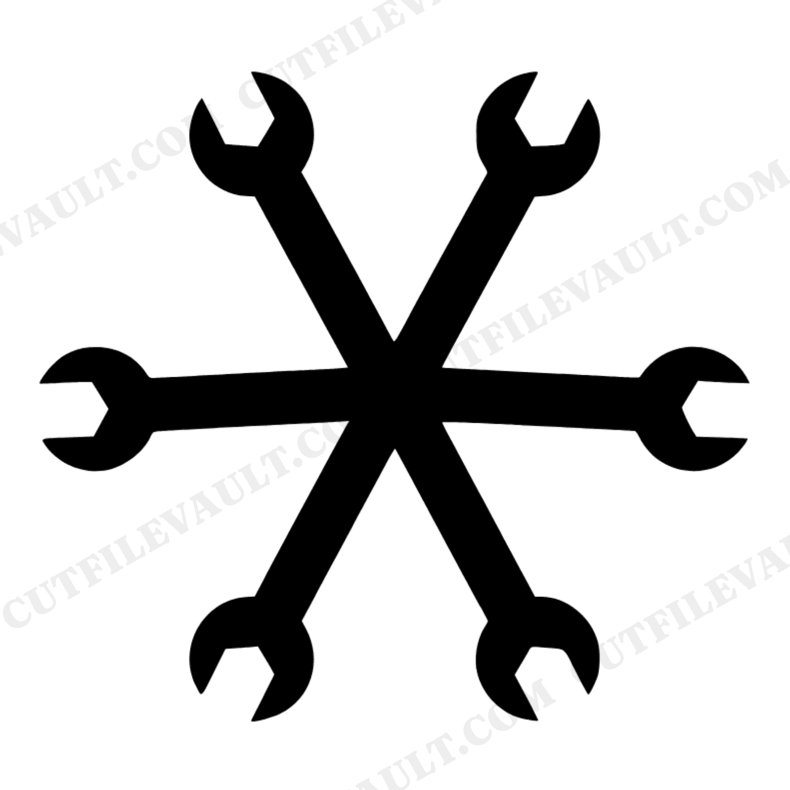 Labor Day Wreath SVG PNG, Wrench Mandala Cut File, Skilled Trades Worker Gift, Mechanic Tool Design, view 1