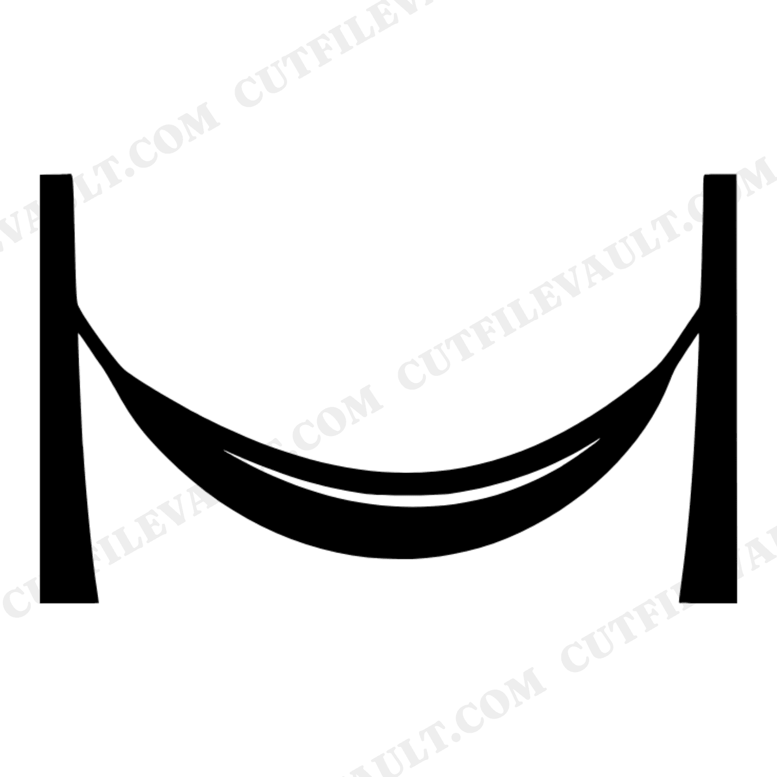 Lazy Day Hammock SVG PNG, Mid Century Minimalist Summer Relax Cut File, Farmhouse Wall Art Design, view 1