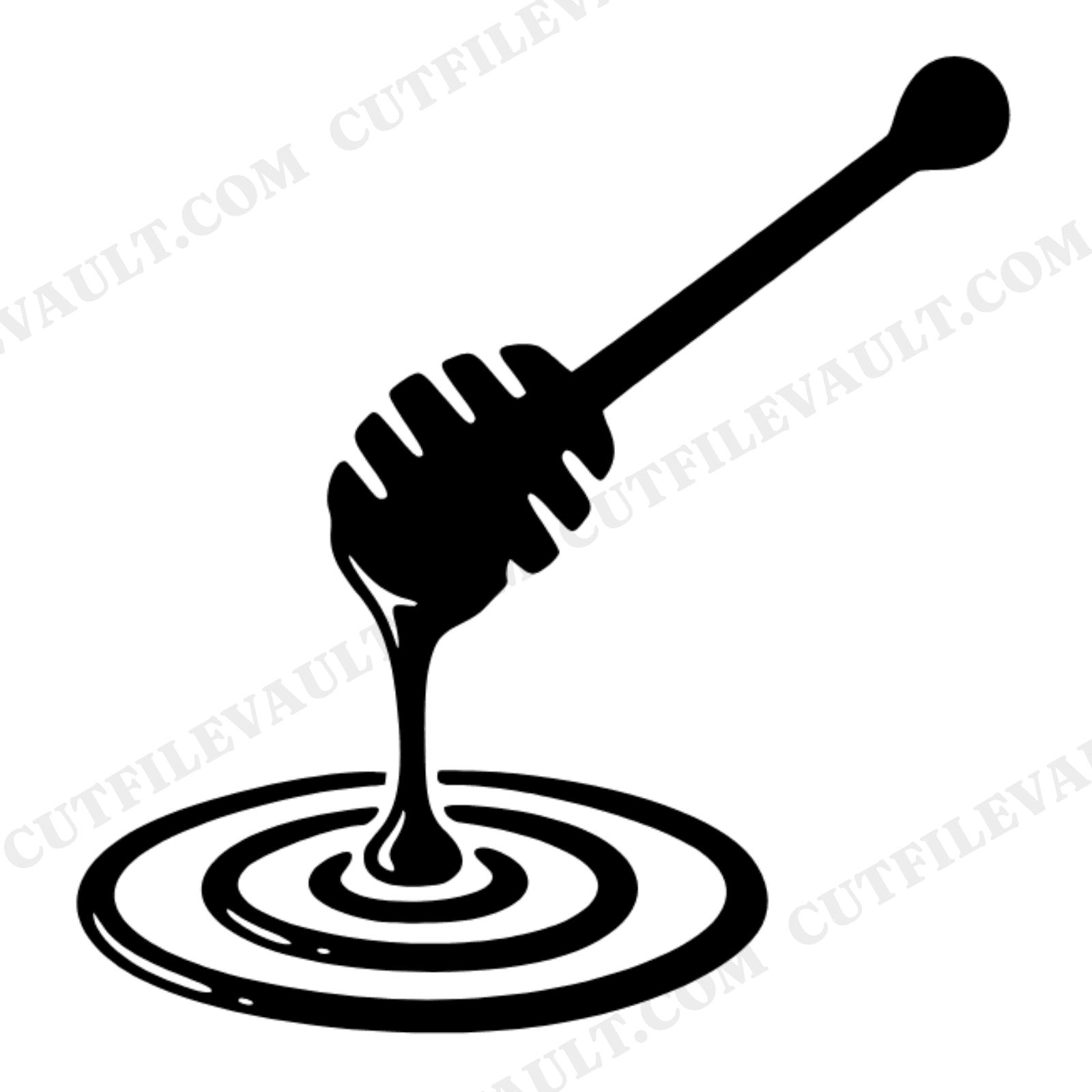 Mabon Honey Dipper SVG PNG, Autumn Equinox Kitchen Witch Clipart, Harvest Abundance Cut File, view 1