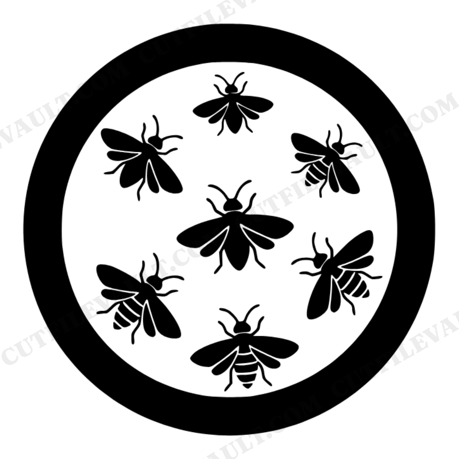 Mason Jar Fireflies SVG PNG Top View Fourth of July Lightning Bug Vintage Summer Night Cut File, view 1