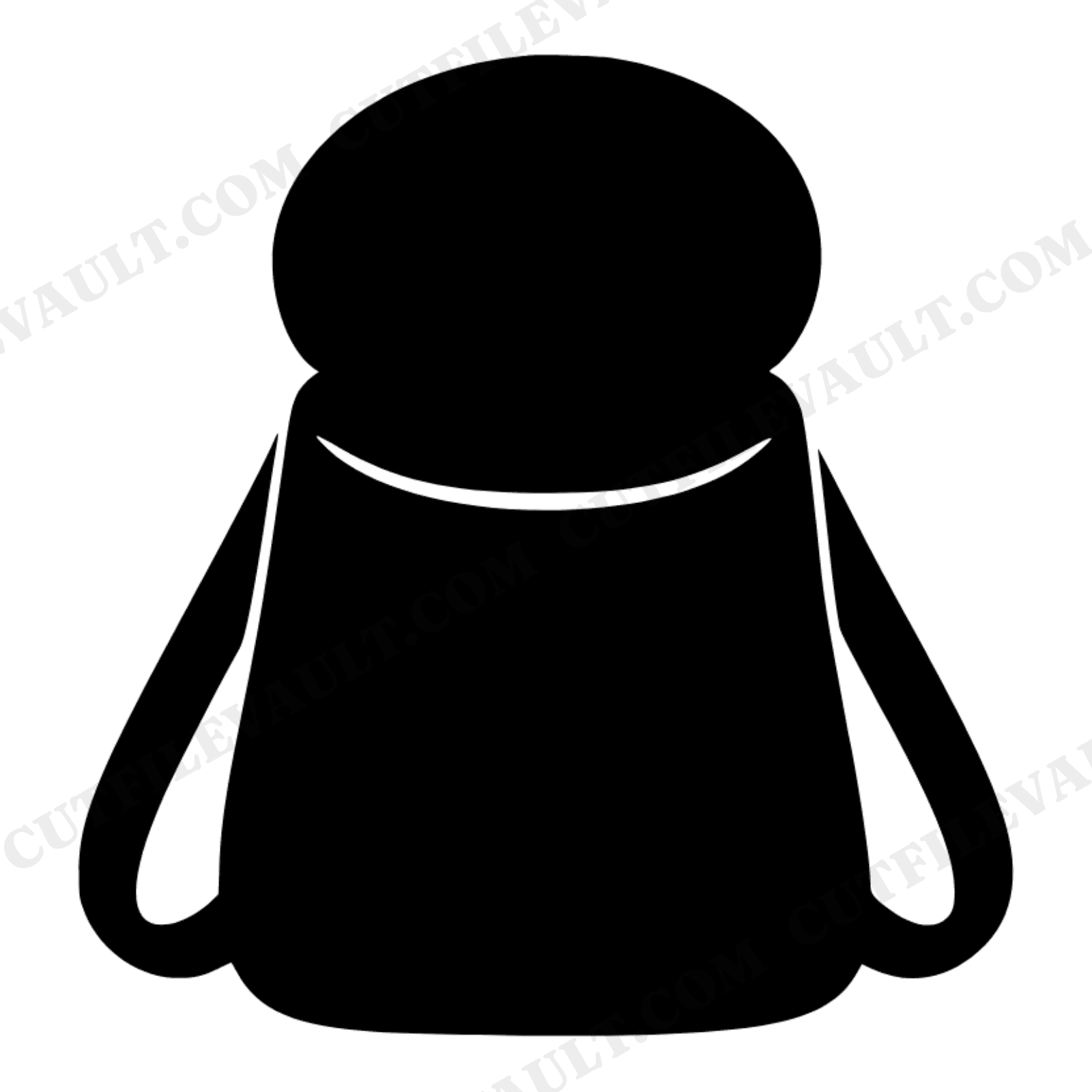 Open Backpack SVG PNG, School Bag Silhouette Cut File, Back to School Clipart, Classroom Decor SVG, view 1
