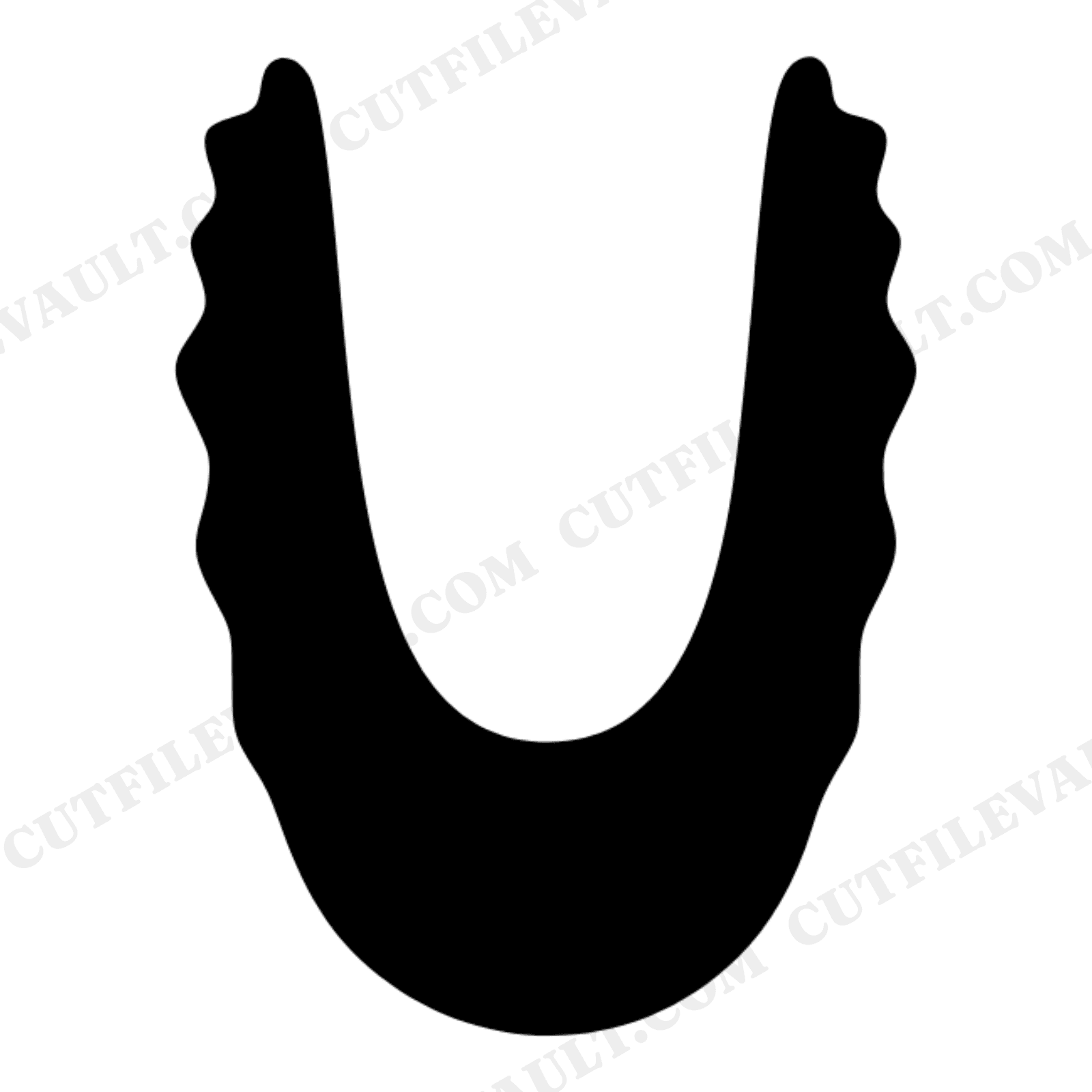 Organic Taco Shell SVG PNG, Abstract Fluid Blob Taco Silhouette, National Taco Day Cut File, view 1