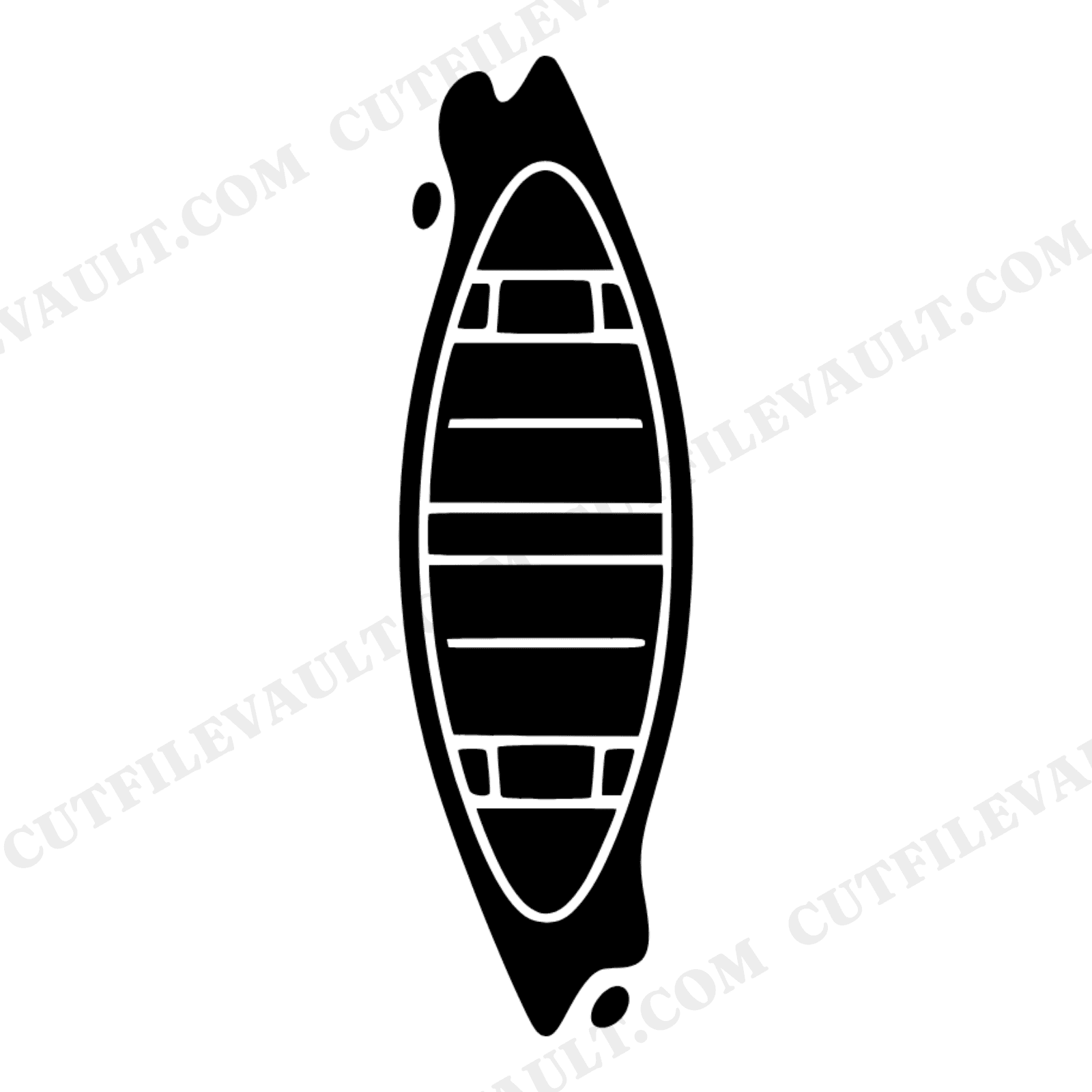 Overhead Canoe SVG PNG, Fathers Day Canoe Silhouette, Adventure Dad Cut File, Outdoor Canoe Design, view 1
