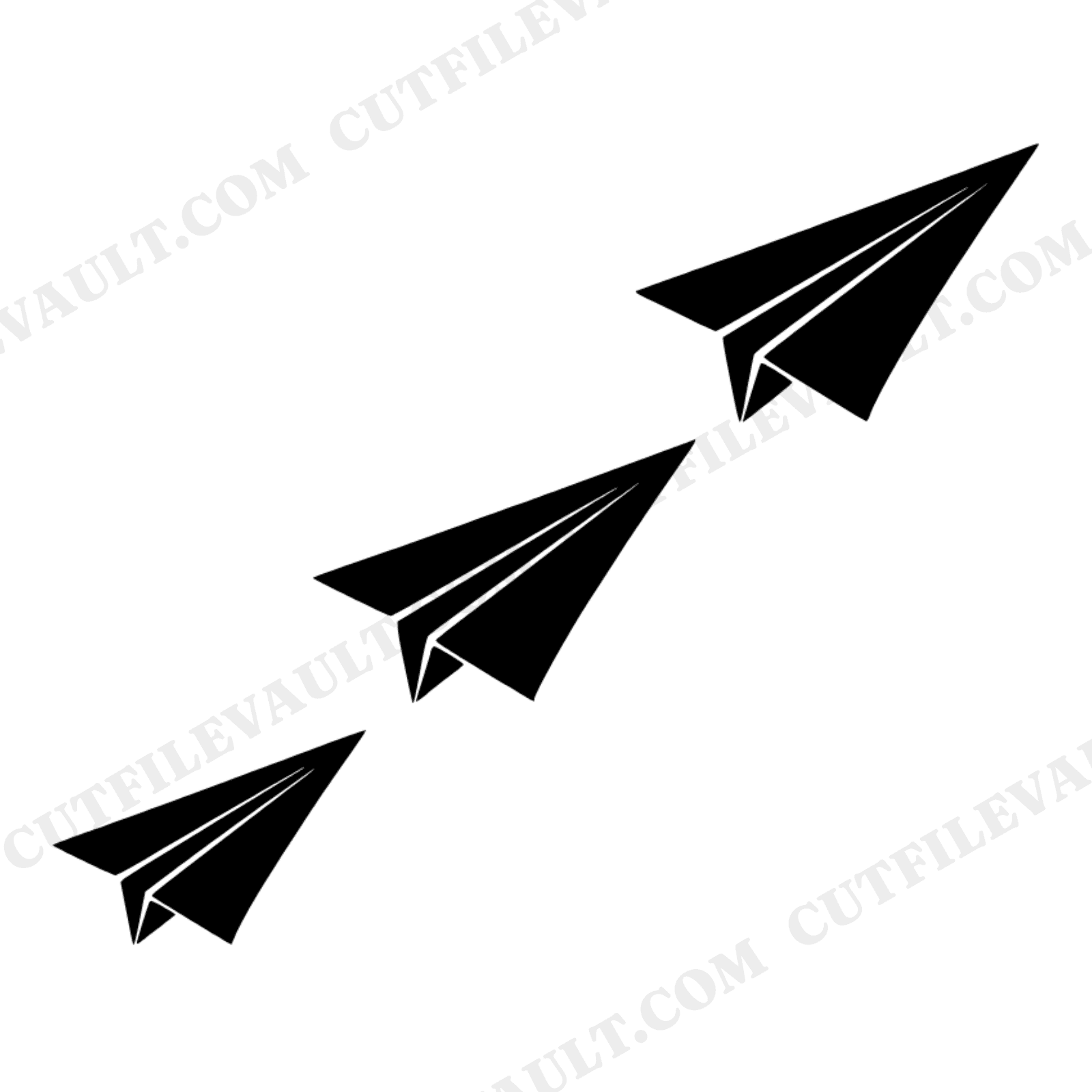 Paper Airplane SVG PNG Back to School Cut File Locker Decal Classroom Wall Art Boho Organic Design, view 1