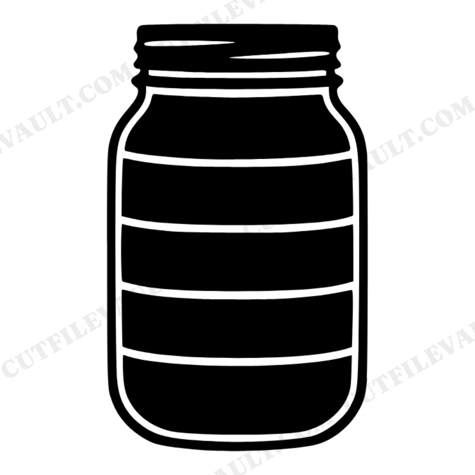 Patriotic Mason Jar SVG PNG, Fourth of July Preserves Cut File, Strawberry Blueberry Canning Design, view 1