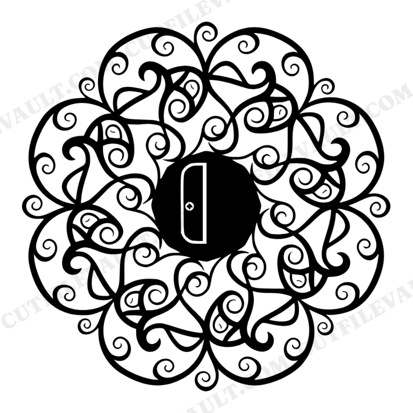 Pencil Shavings Mandala SVG PNG Back to School Teacher Gift Cut File Boho Organic Design, view 1