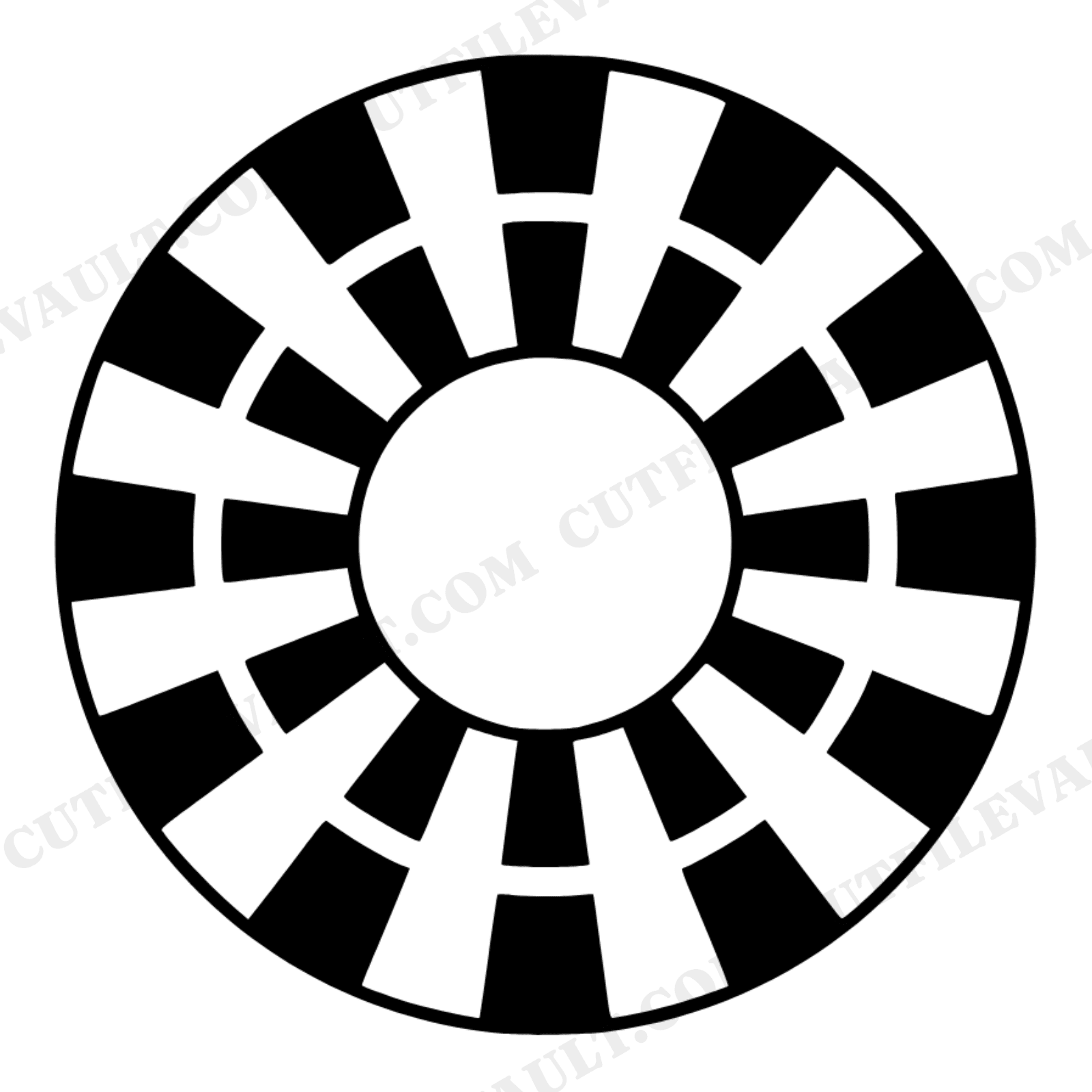 Retro 1970s Pool Float SVG PNG, Vintage Inflatable Ring Top View, Groovy Summer Circle Cut File, view 1
