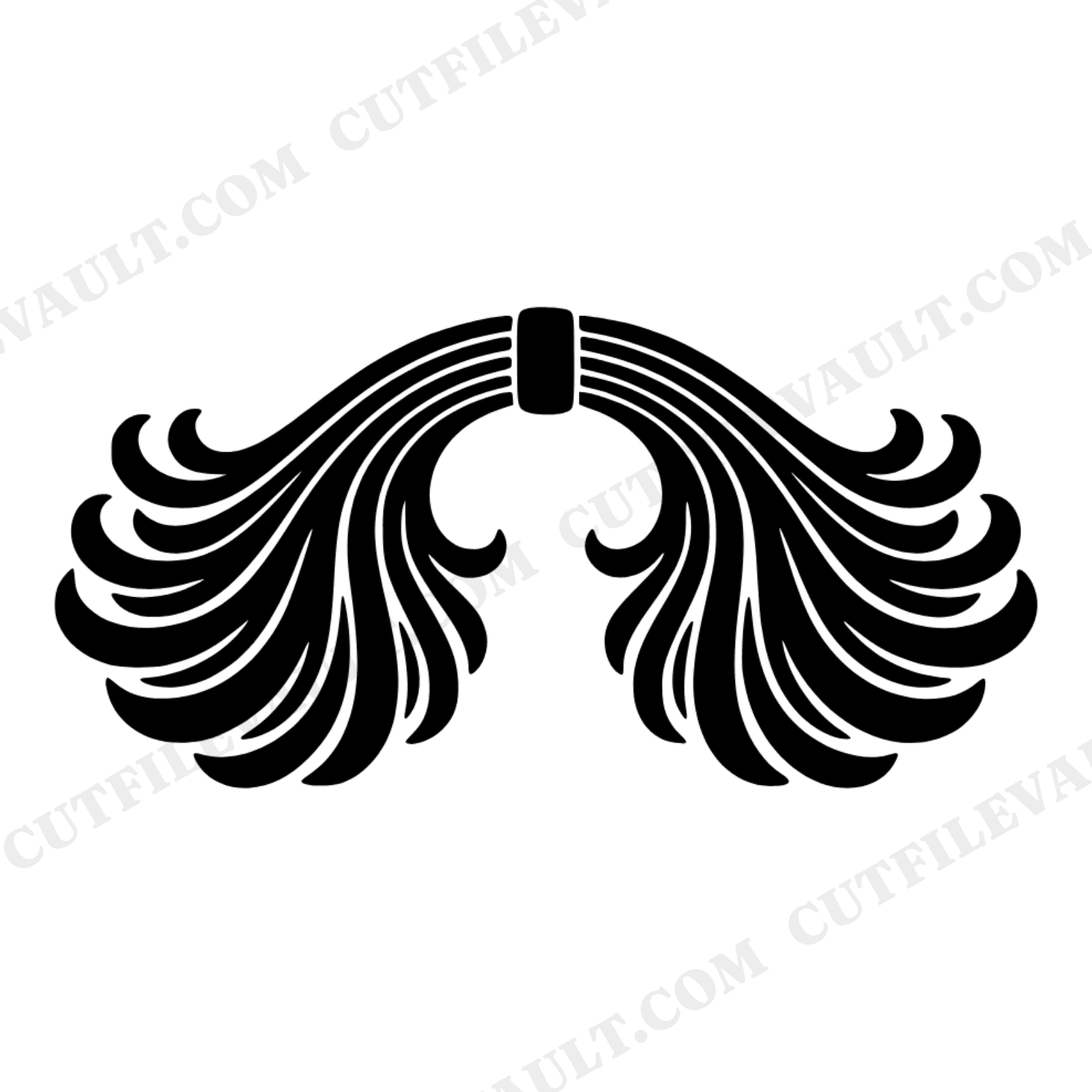 Retro Book Bridge SVG PNG, Art Nouveau Reading Waves Cut File, 70s Back to School Design, view 1