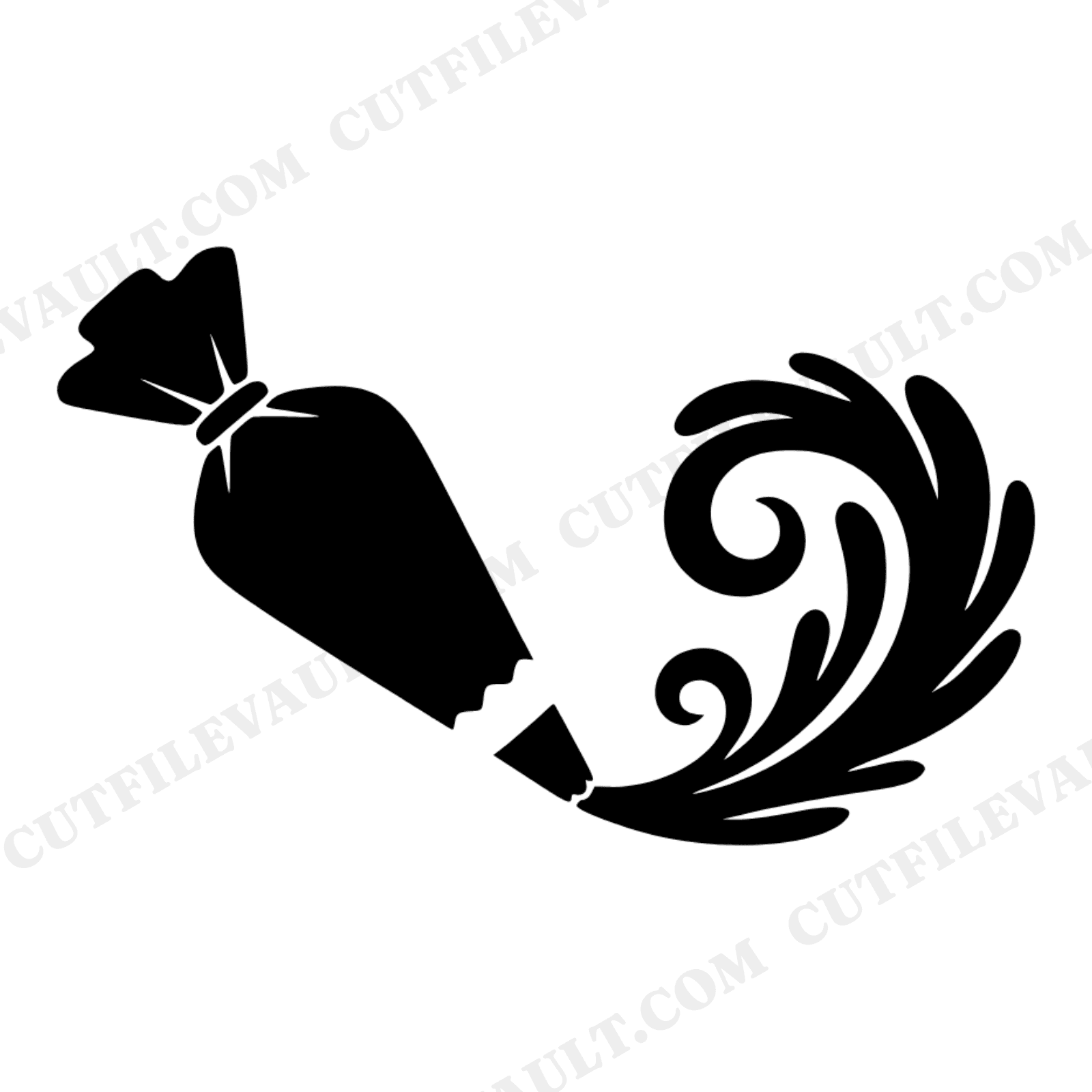 Retro Pastry Bag Donut Day SVG PNG, 70s Groovy Icing Swirl Cut File, National Donut Day Design, view 1
