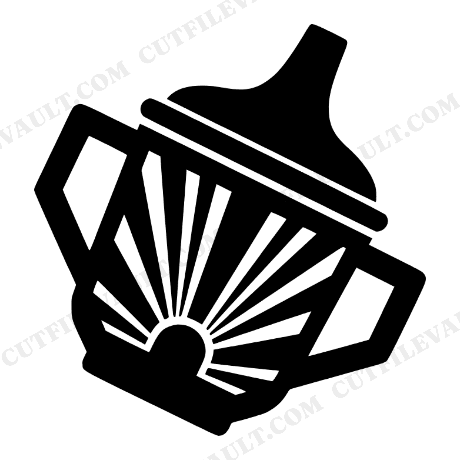 Retro Sippy Cup SVG PNG Art Deco Silhouette Cut File for Nursery Decor Kids Kitchen Wall Art, view 1