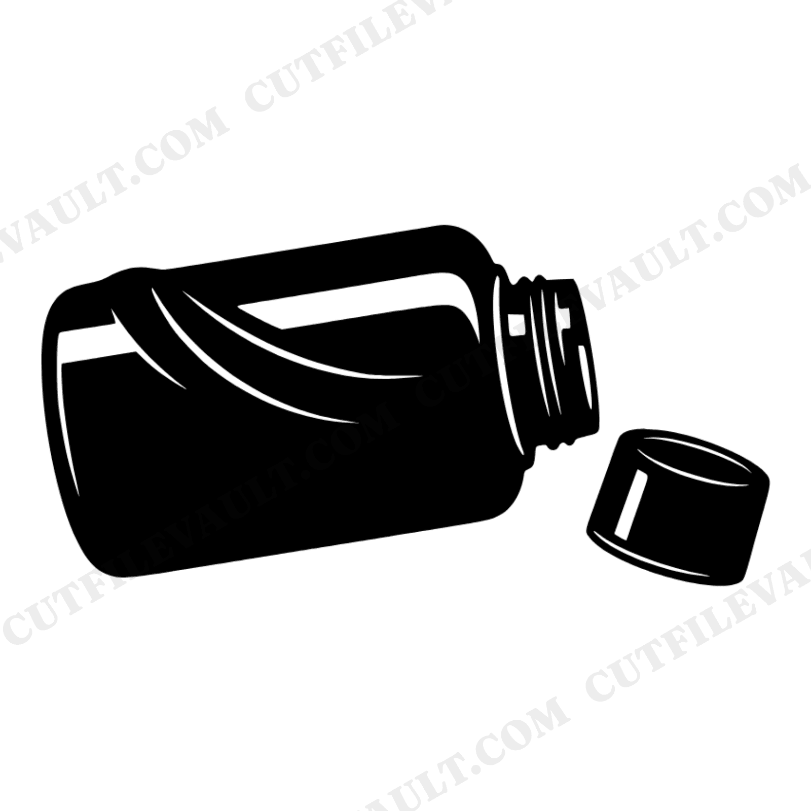 Retro Thermos SVG PNG, Vintage Lunchbox Thermos Cut File, Nostalgic Back to School Clipart, view 1