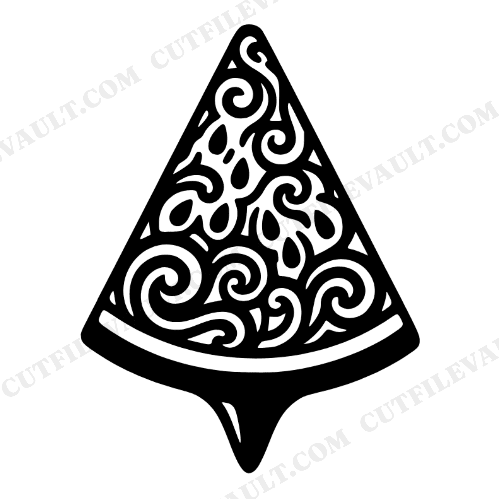 Retro Watermelon Spinning Top SVG PNG, Groovy Vintage Botanical Cut File, Summer Fruit Clipart, view 1