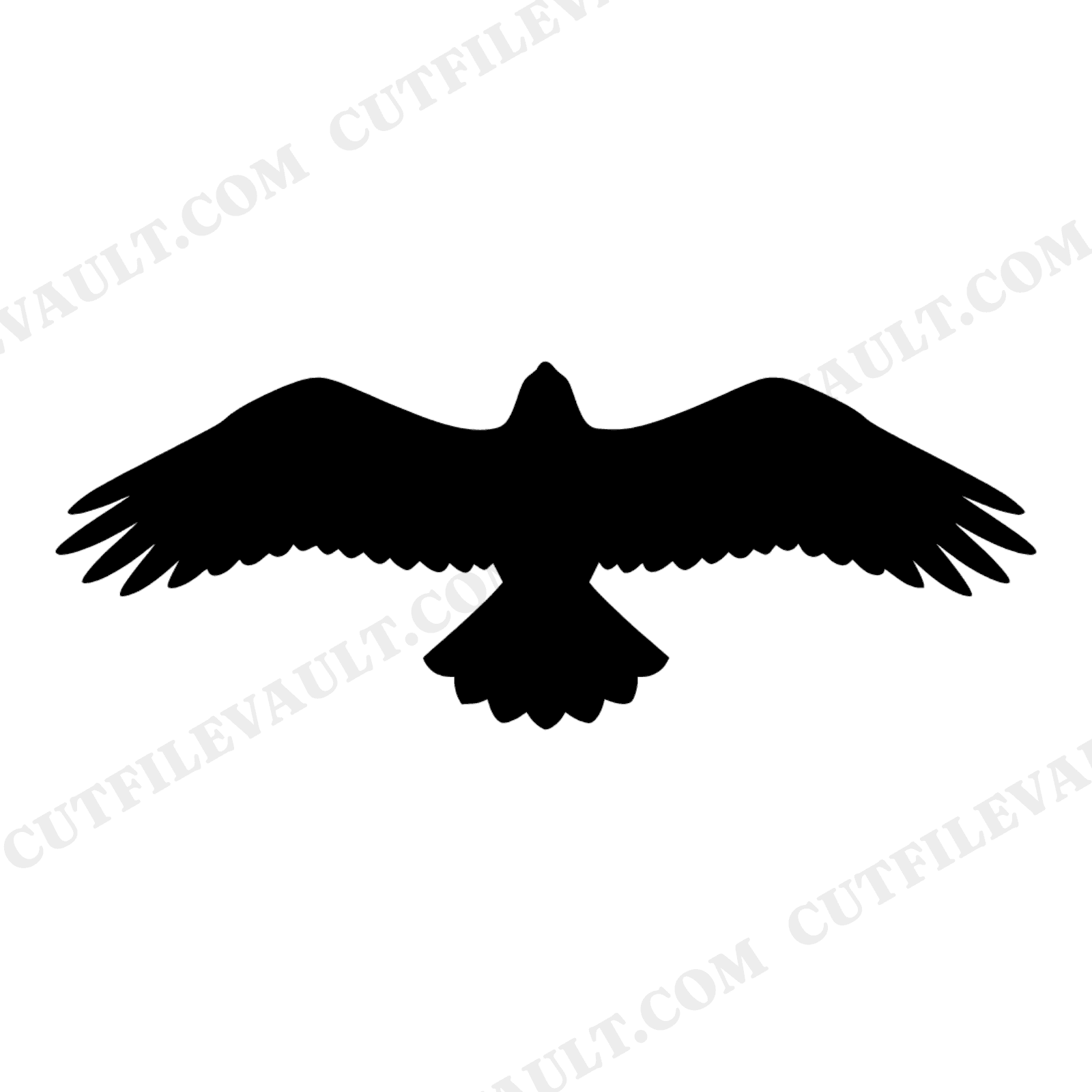 Soaring Eagle SVG PNG Retro 70s Patriotic Independence Day Cut File Bald Eagle Silhouette, view 1